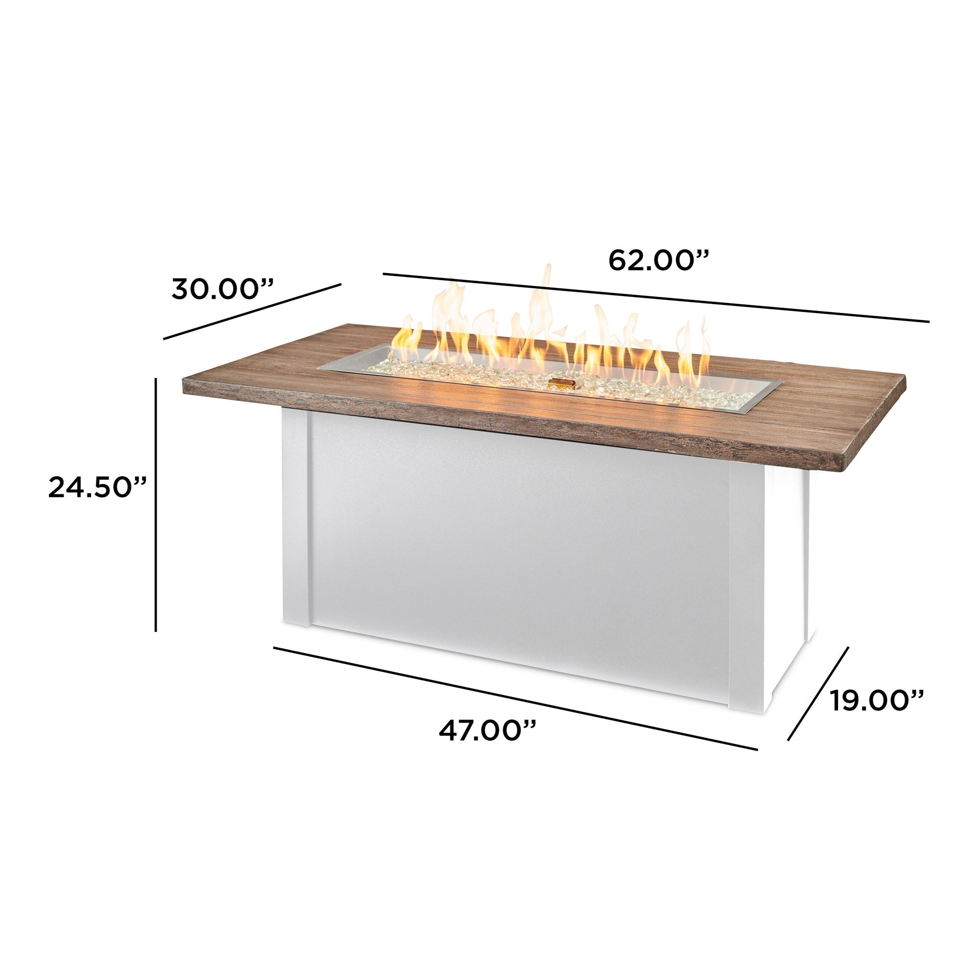 Havenwood 62″ Gas Fire Pit Table – The Outdoor GreatRoom Company