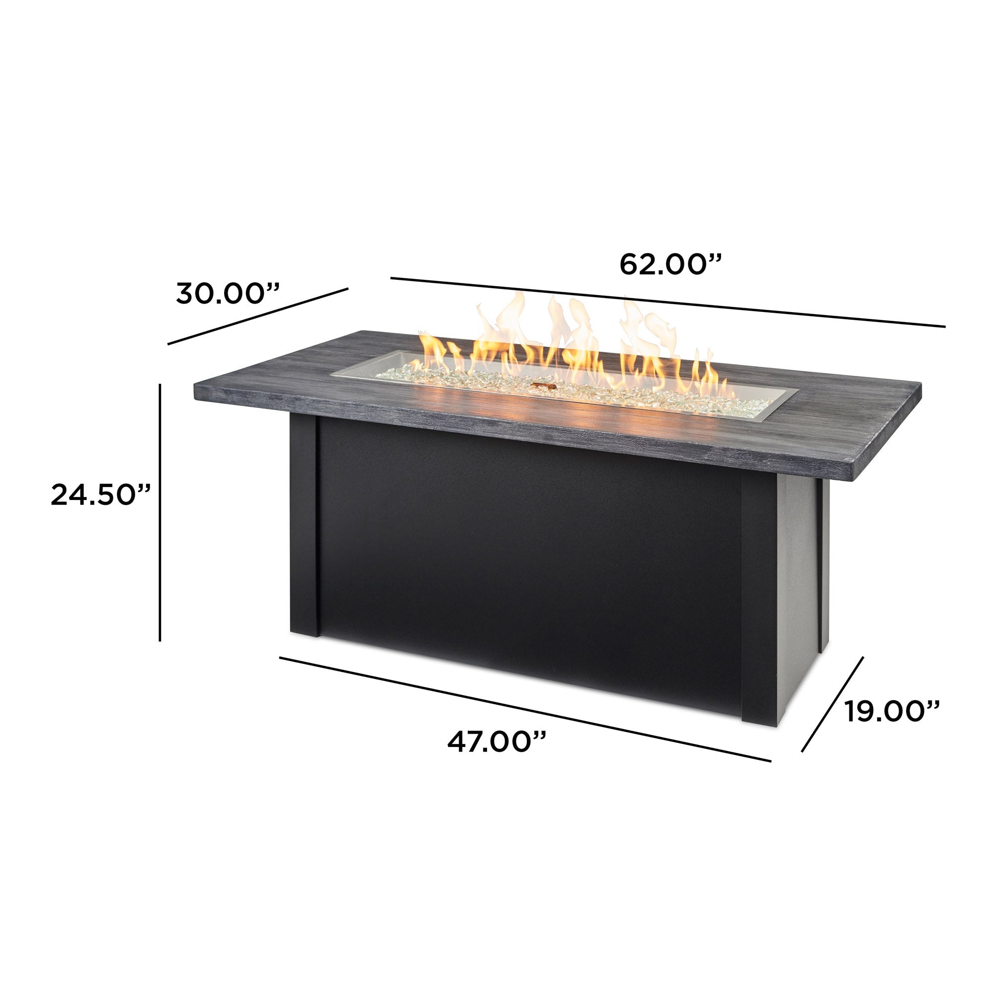 Havenwood 62″ Gas Fire Pit Table – The Outdoor GreatRoom Company