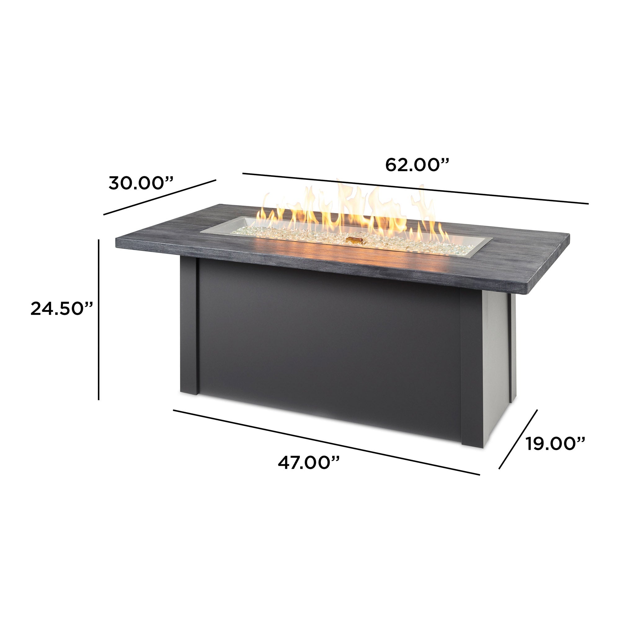 Havenwood 62″ Gas Fire Pit Table – The Outdoor GreatRoom Company