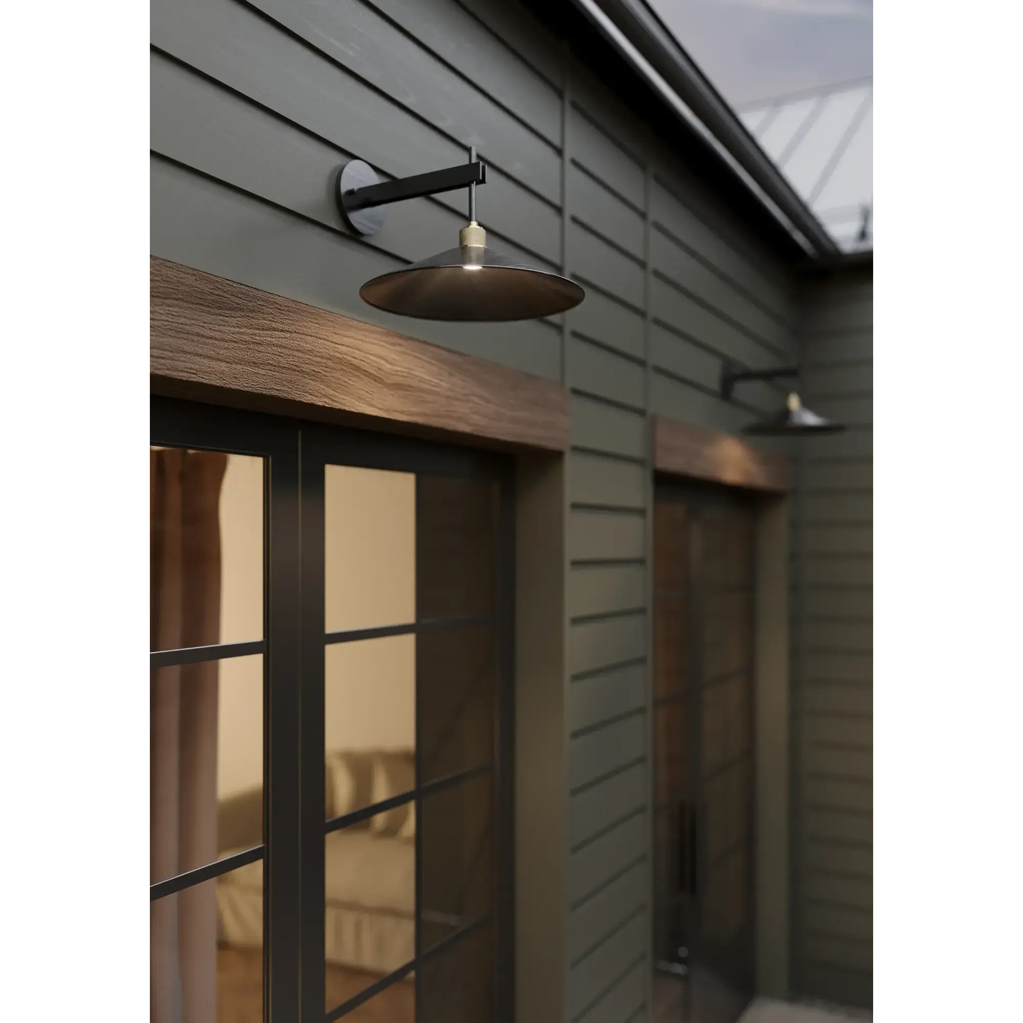 Troy Lighting Harac 10.75-Inch Outdoor Wall Sconce - Patina Brass - Wet Rated - B7811-PBR/BRZ Troy Lighting