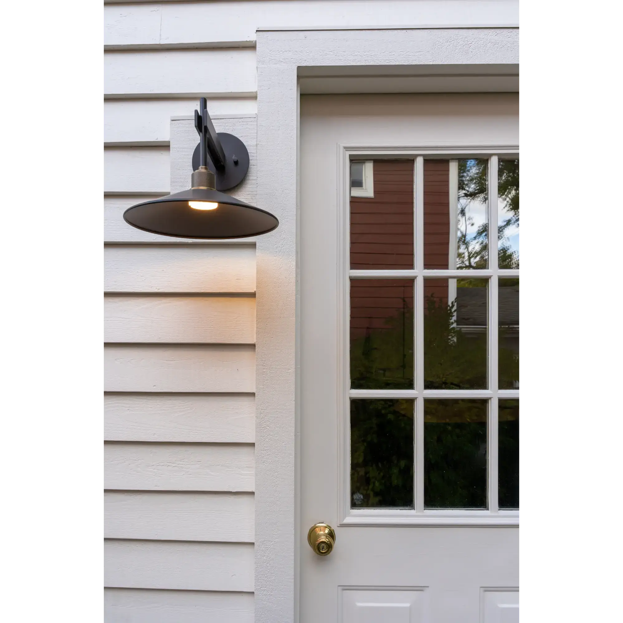 Troy Lighting Harac 9.75-Inch Outdoor Wall Sconce - Patina Brass - Wet Rated - B7810-PBR/BRZ Troy Lighting
