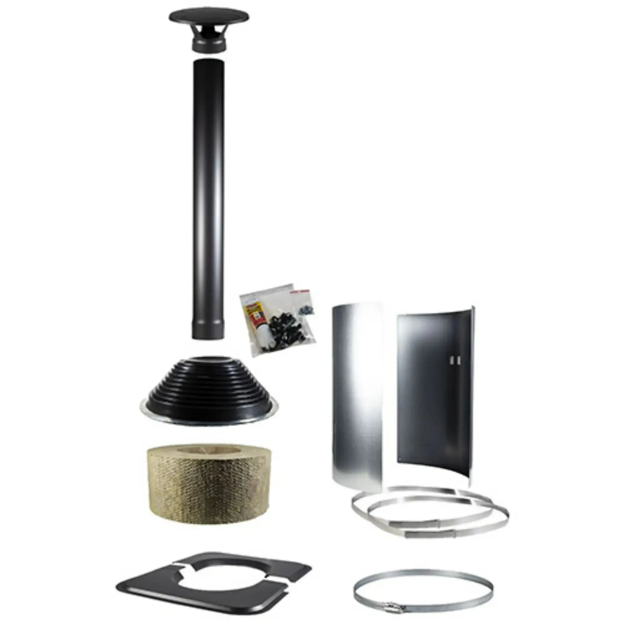 Harvia Chimney Symmetric Accessory Kit, Black (WHP-ASSYMM) Harvia
