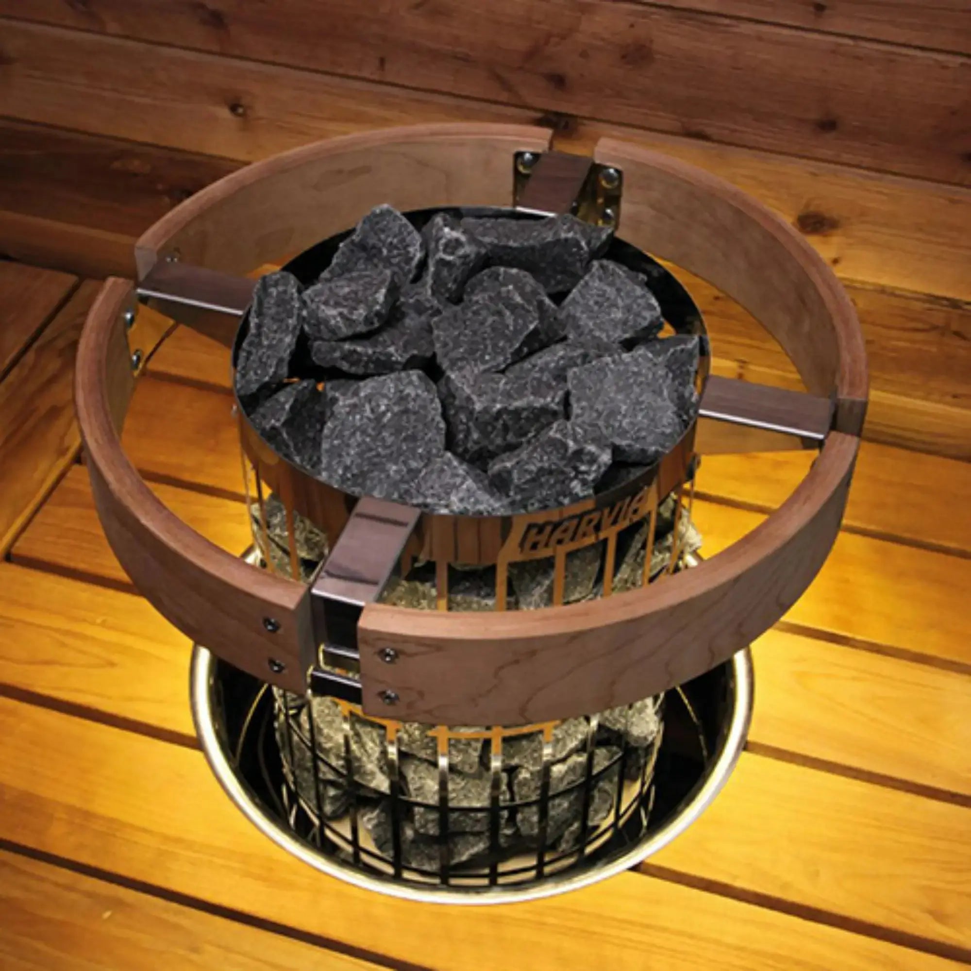 Harvia Safety Railing w/ LED-Lighting for Cilindro Half Series 11kW Sauna Heater (HPCU4LUL) Harvia