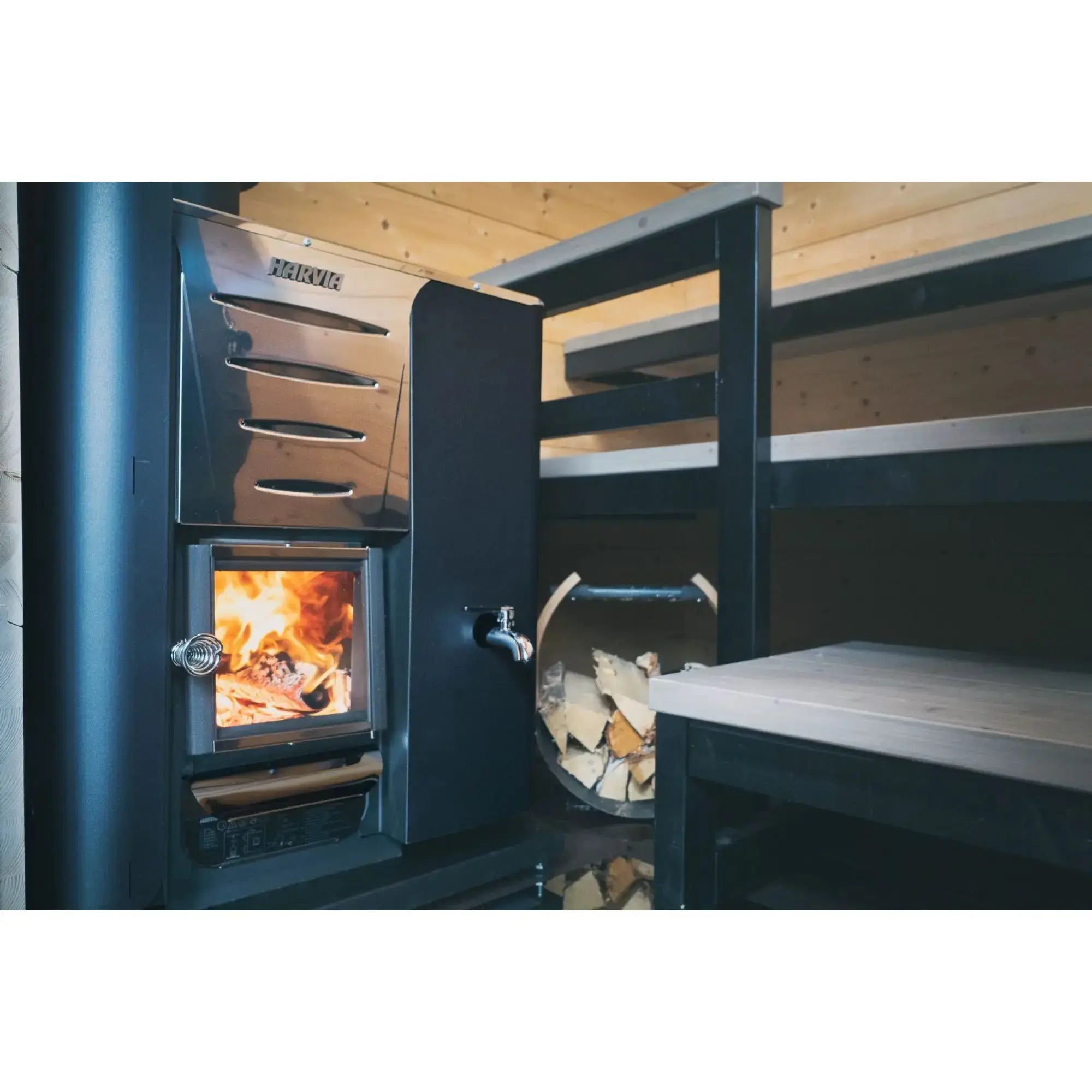 Harvia Pro 20 RS 24.1 kW Wood-Burning Sauna Stove with Water Tank Harvia