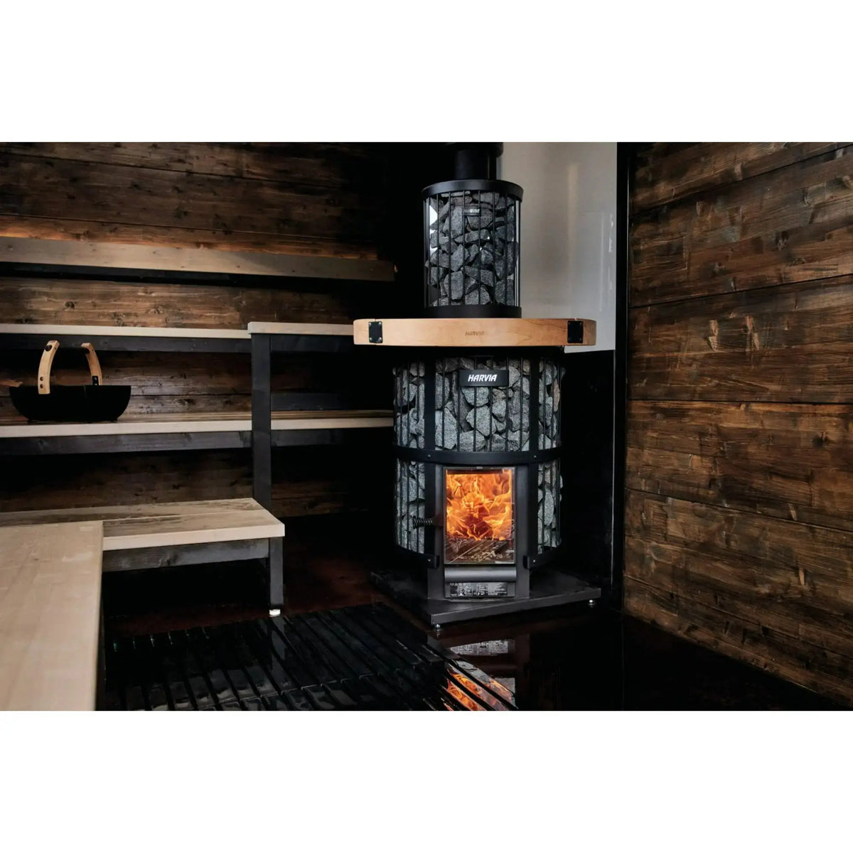 Harvia Legend 240 GreenFlame 15.9 kW Wood-Burning Sauna Stove Harvia