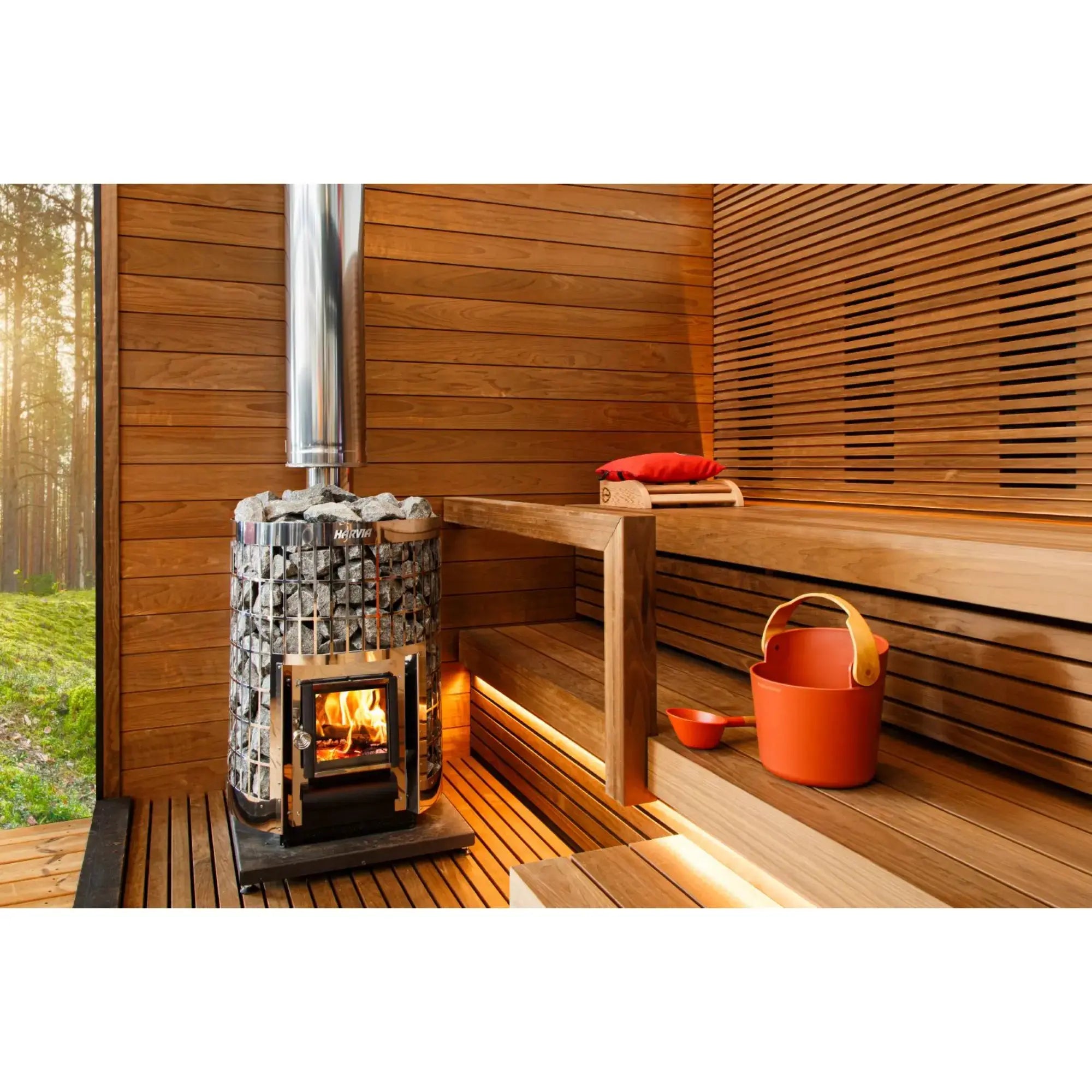 Harvia Cilindro 20 17 kW Wood-Burning Sauna Stove Harvia