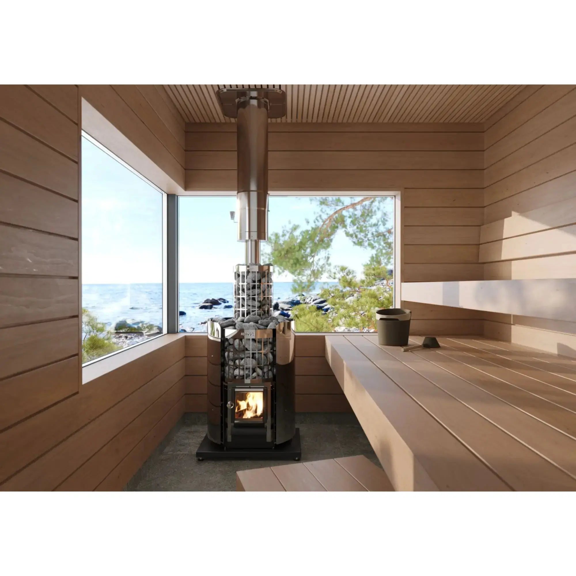 Harvia Olivine Diabase Sauna Heater Stones, Rounded, 10-15cm (R-995) Harvia