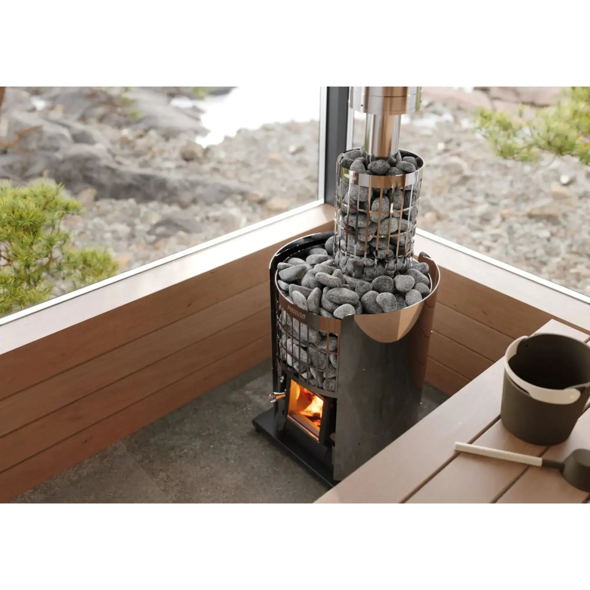 Harvia Olivine Diabase Sauna Heater Stones, Rounded, 10-15cm (R-995) Harvia