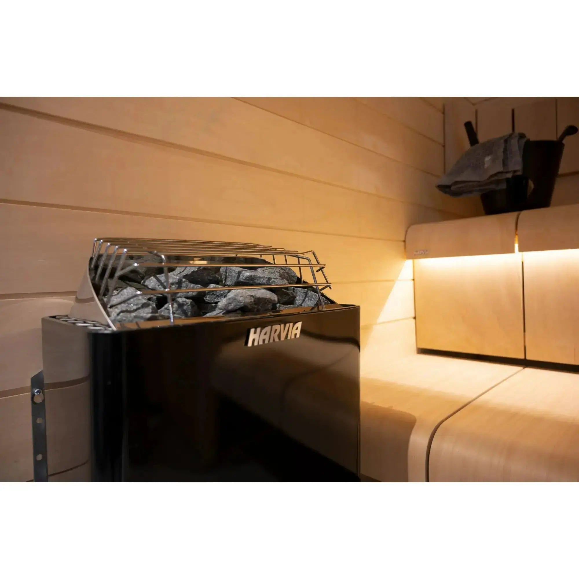 Harvia KIP60B 6 kW Electric Sauna Heater with Built-In Controls Harvia