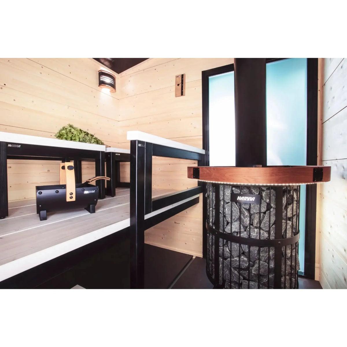 Harvia Legend 240 DUO 21 kW Wood-Burning Sauna Stove with Fireplace Harvia