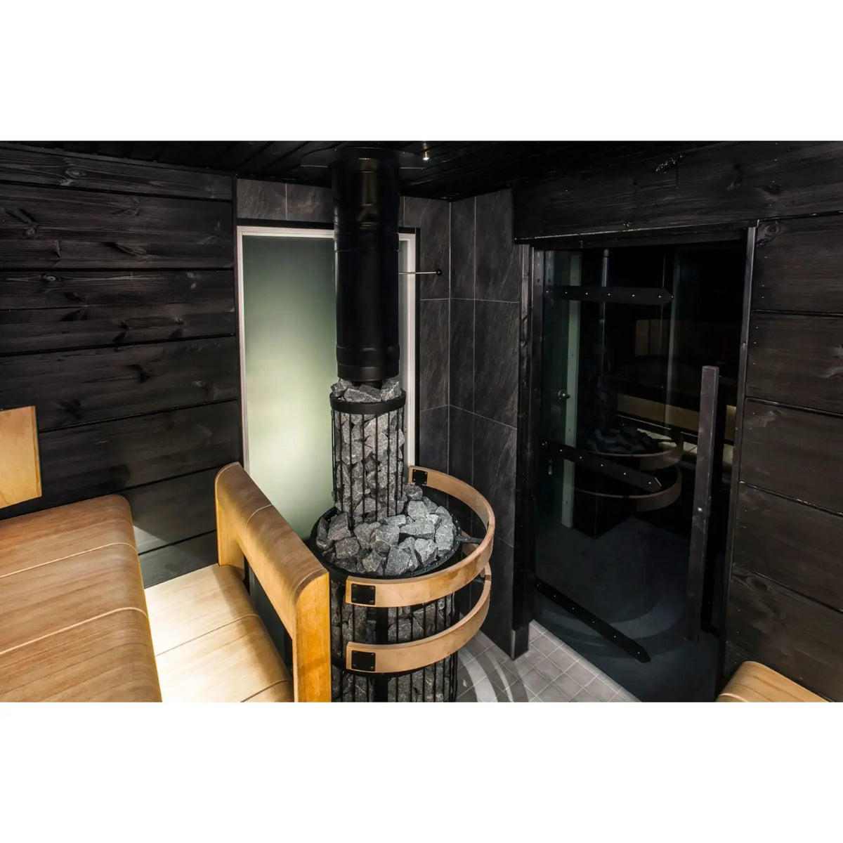 Harvia Legend 240 DUO 21 kW Wood-Burning Sauna Stove with Fireplace Harvia
