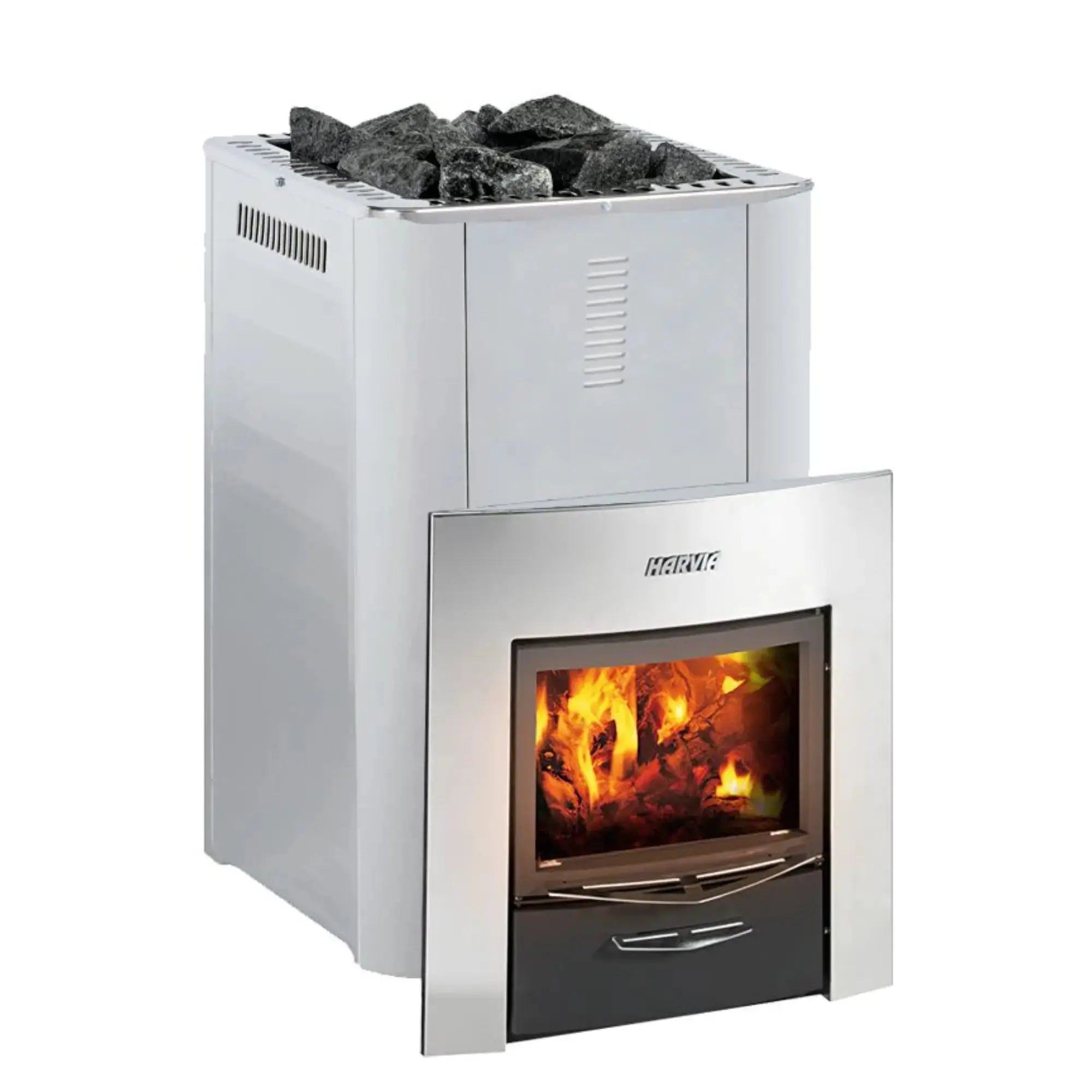 Harvia Pro 36 DUO 31 kW Wood-Burning Sauna Stove with Fireplace Harvia