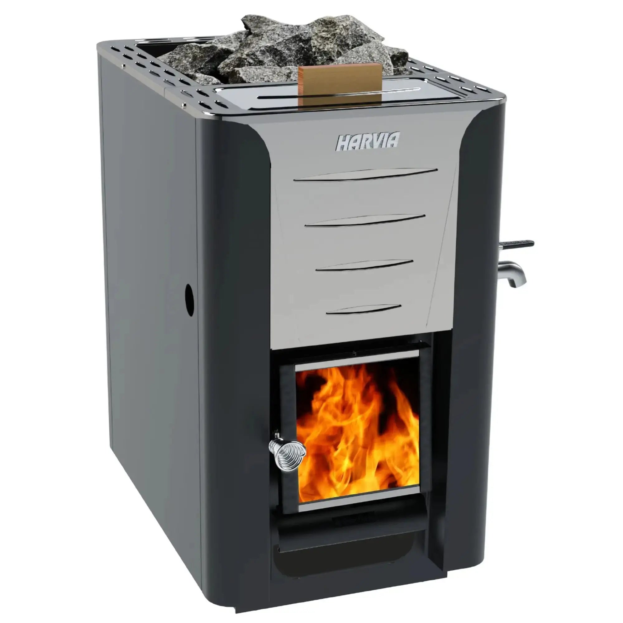 Harvia Pro 20 ES 24.1 kW Wood-Burning Sauna Stove with Water Tank Harvia