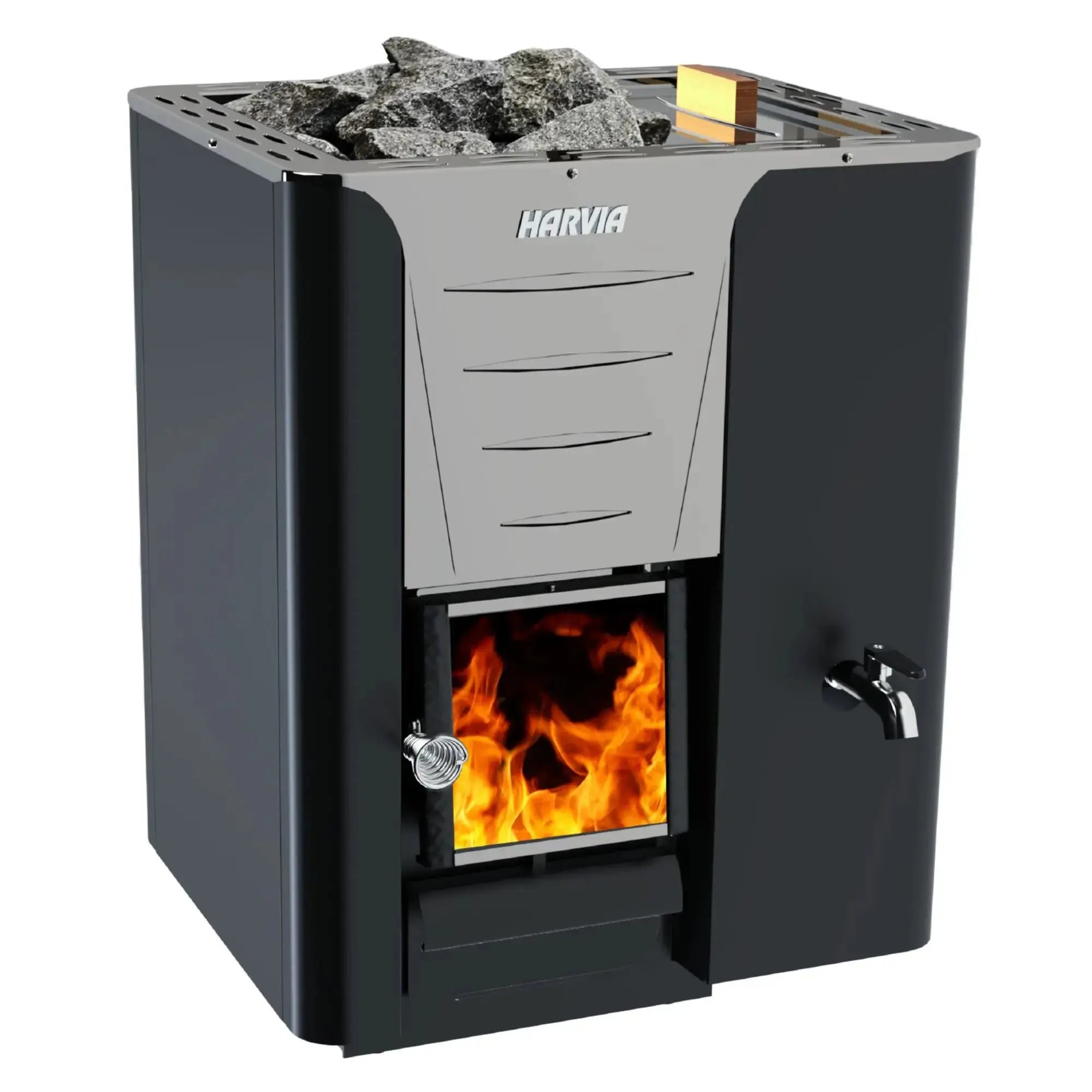 Harvia Pro 20 RS 24.1 kW Wood-Burning Sauna Stove with Water Tank Harvia