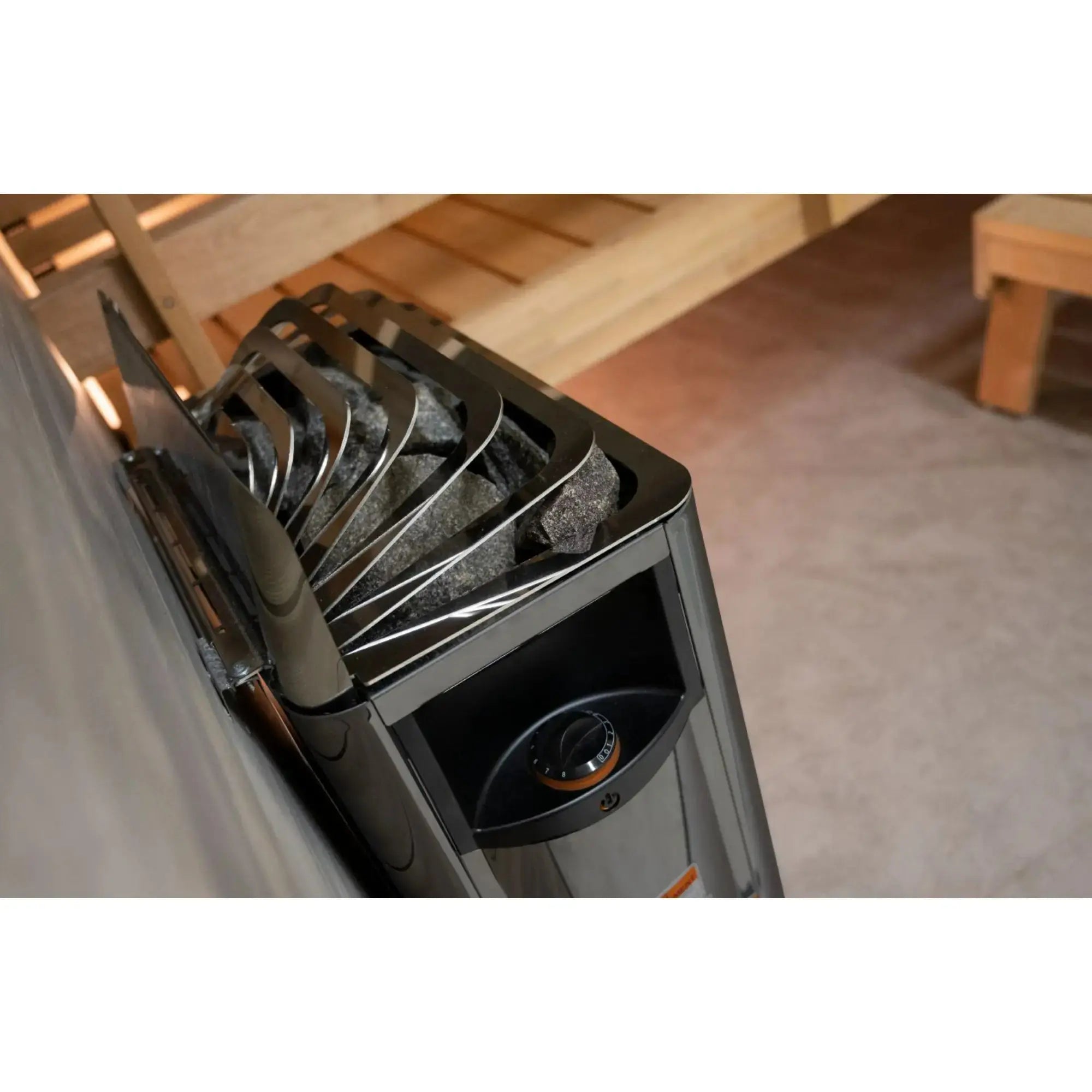 Harvia The Wall SW80 8 kW Electric Sauna Heater with Built-In Controls Harvia