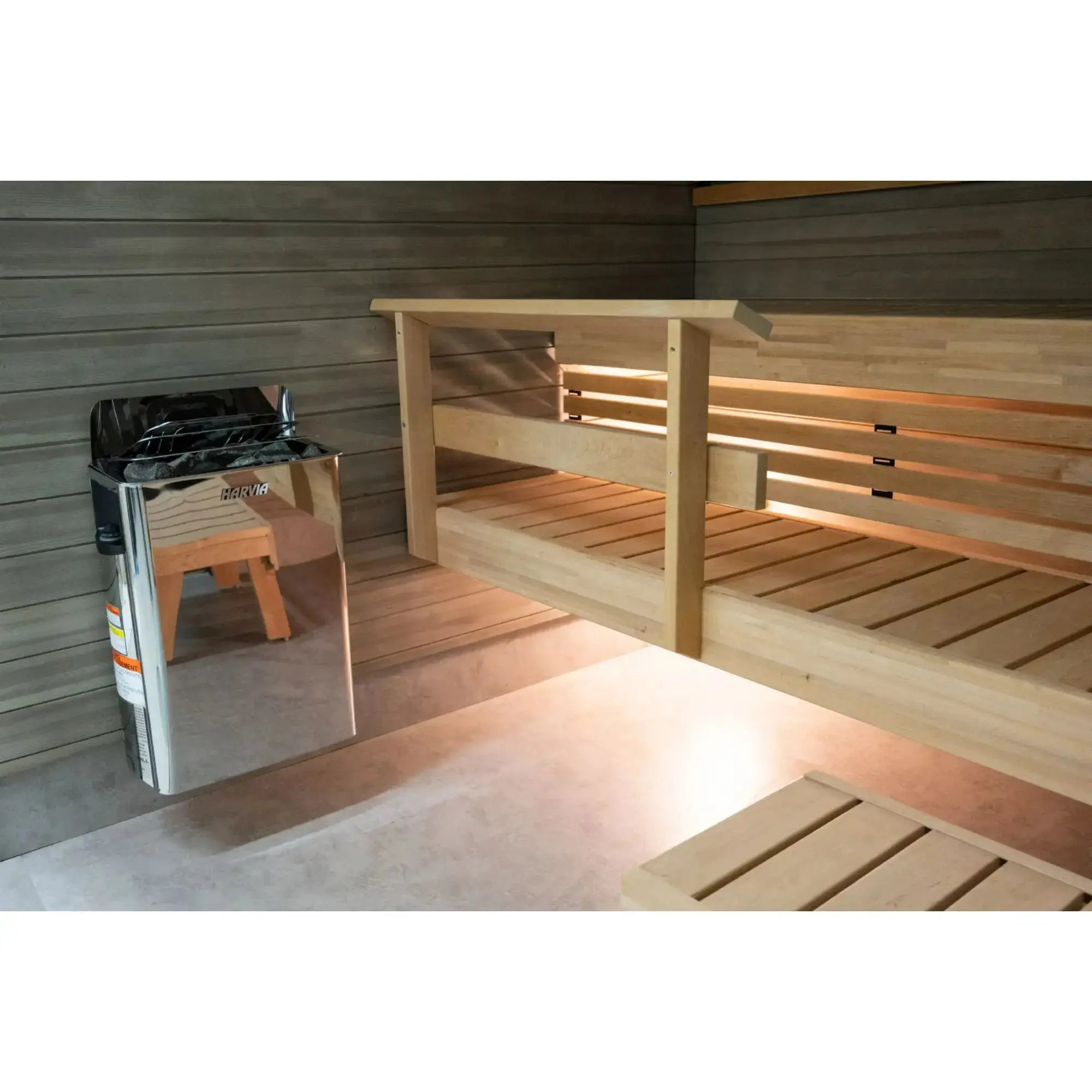 Harvia The Wall SWS80 8 kW Electric Sauna Heater with Built-In Controls Harvia