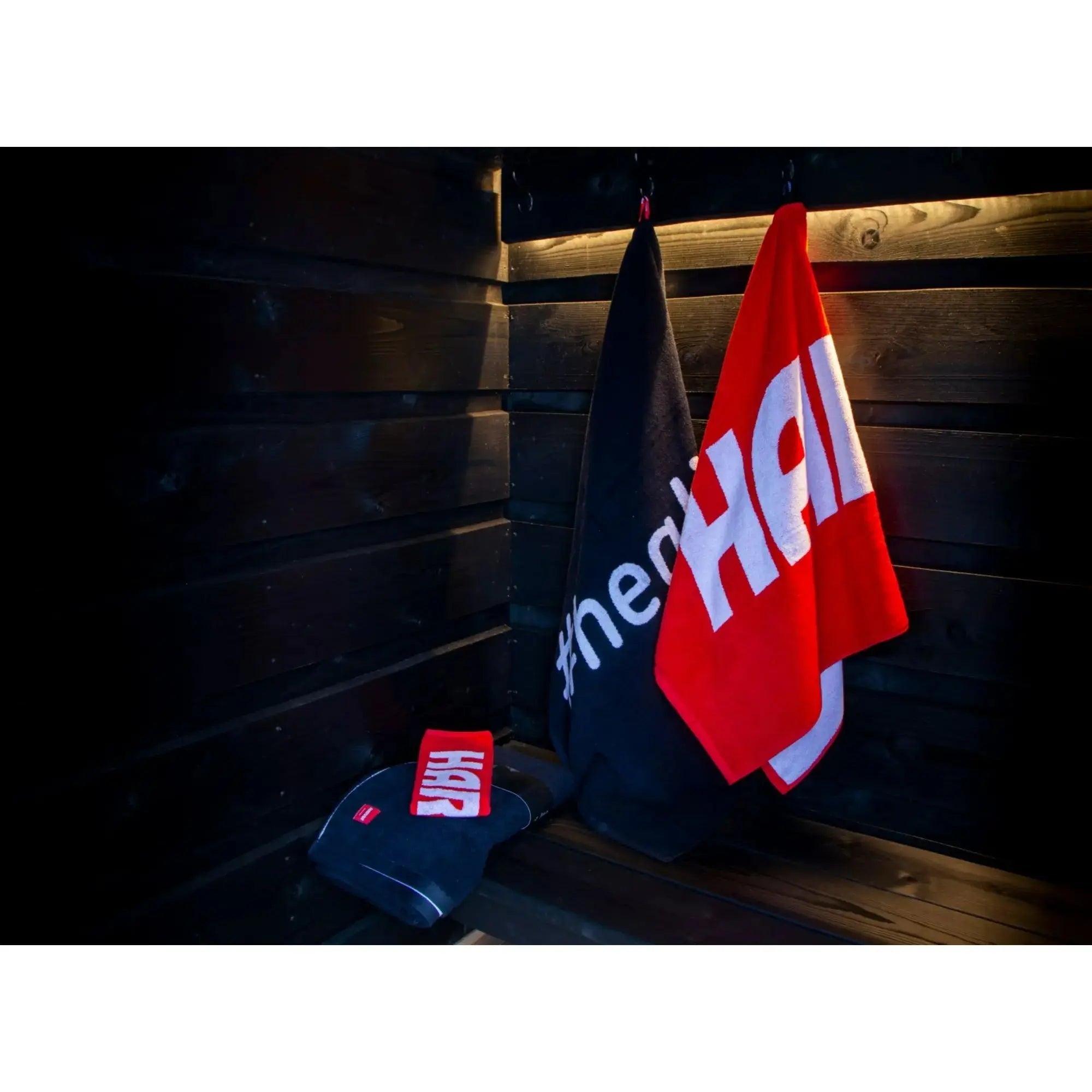 Harvia Red Sauna Hand Towel, 14x22 (SAC80402) Harvia