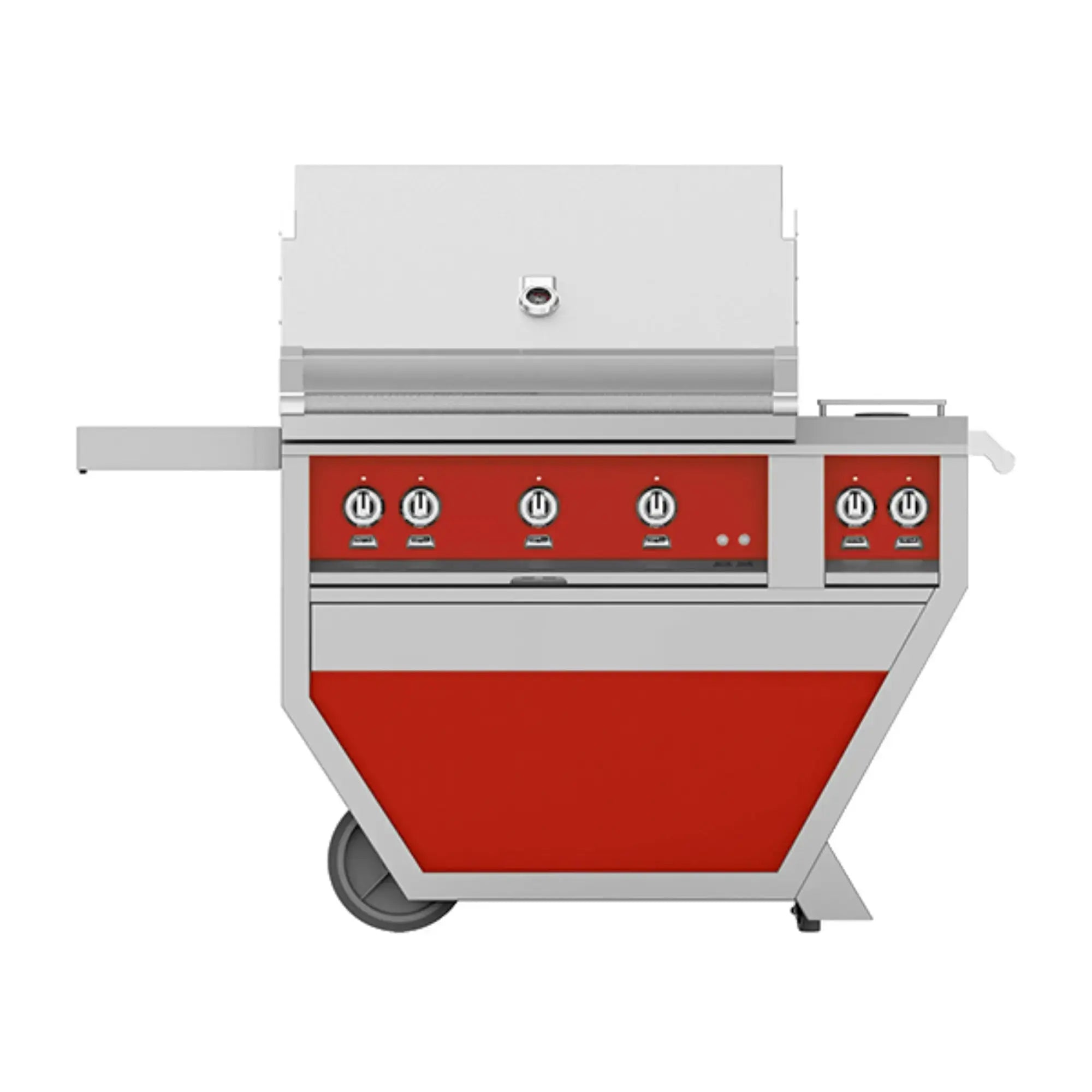 Hestan 36-Inch Freestanding Gas Grill w/ Sear on Deluxe Cart with Double Side Burner – GMBR36CX2 Hestan