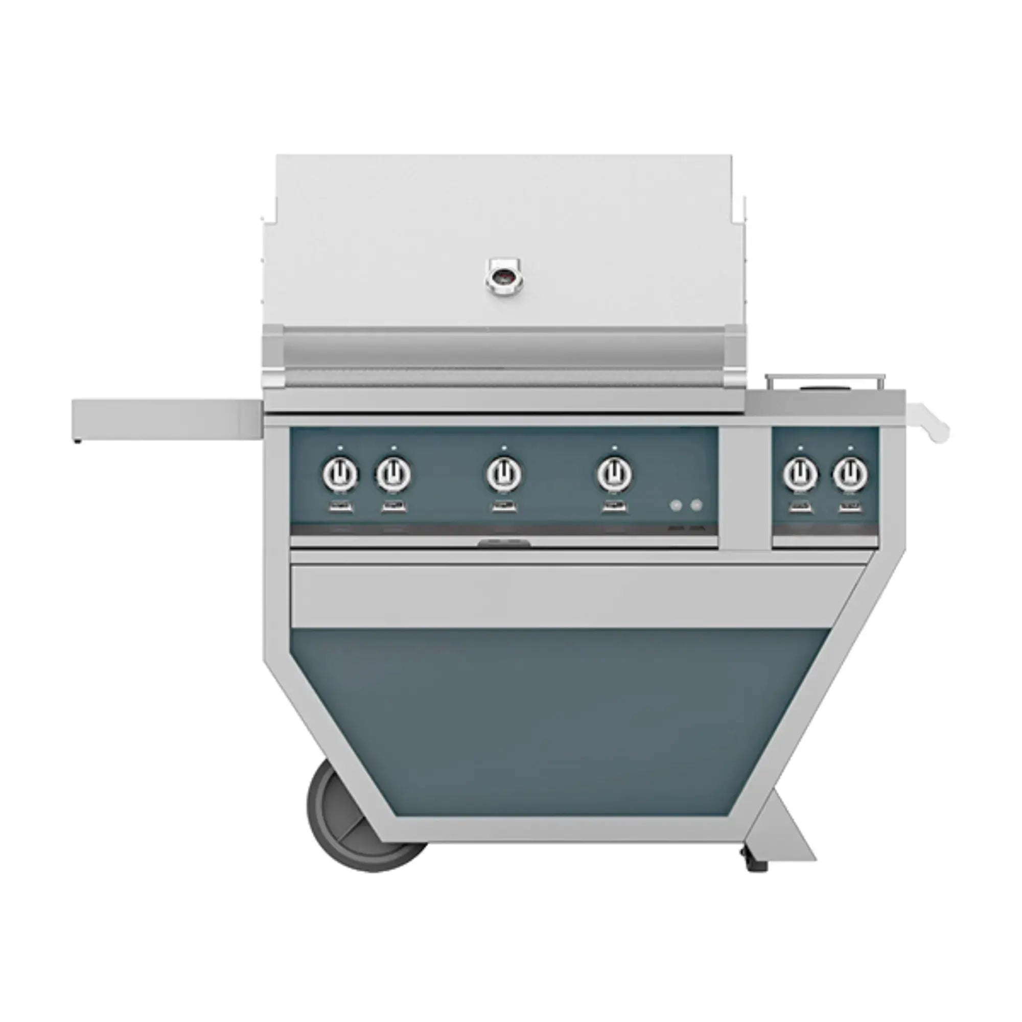 Hestan 36-Inch Freestanding Gas Grill w/ Sear on Deluxe Cart with Double Side Burner – GMBR36CX2 Hestan