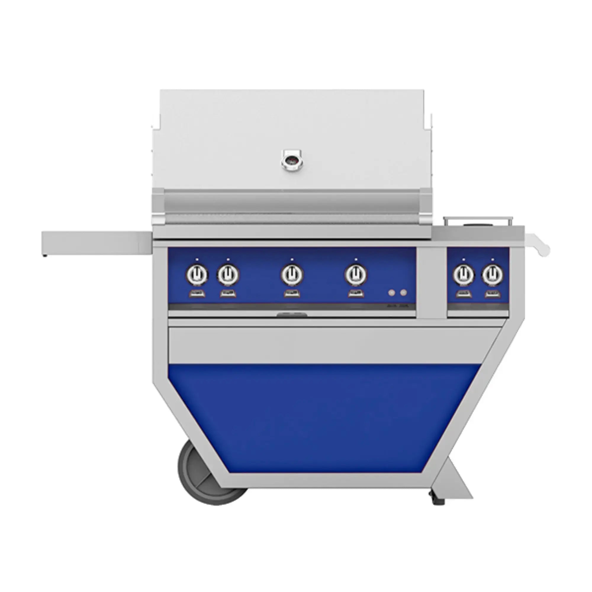 Hestan 36-Inch Freestanding Gas Grill w/ Sear on Deluxe Cart with Double Side Burner – GMBR36CX2 Hestan