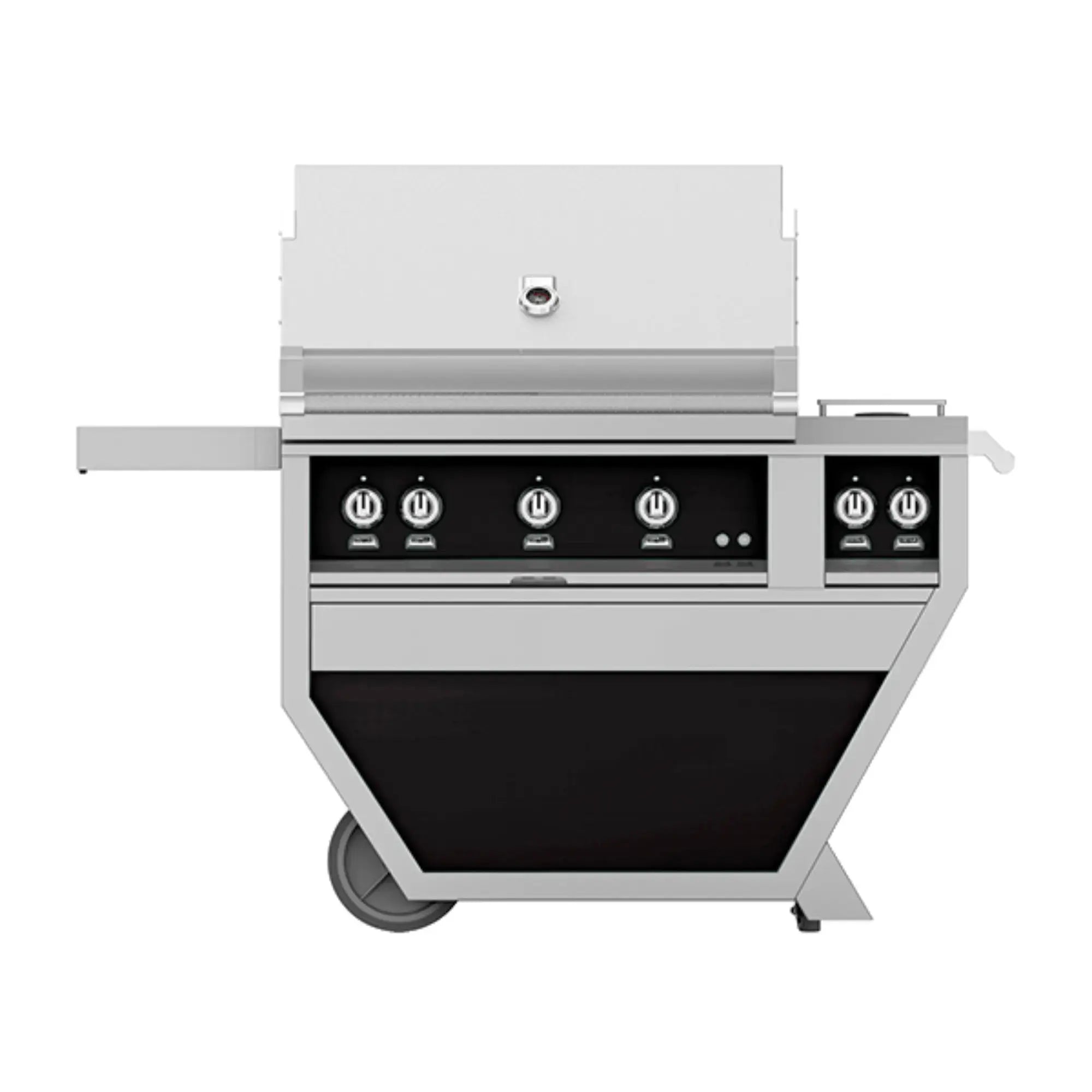 Hestan 36-Inch Freestanding Gas Grill w/ Sear on Deluxe Cart with Double Side Burner – GMBR36CX2 Hestan