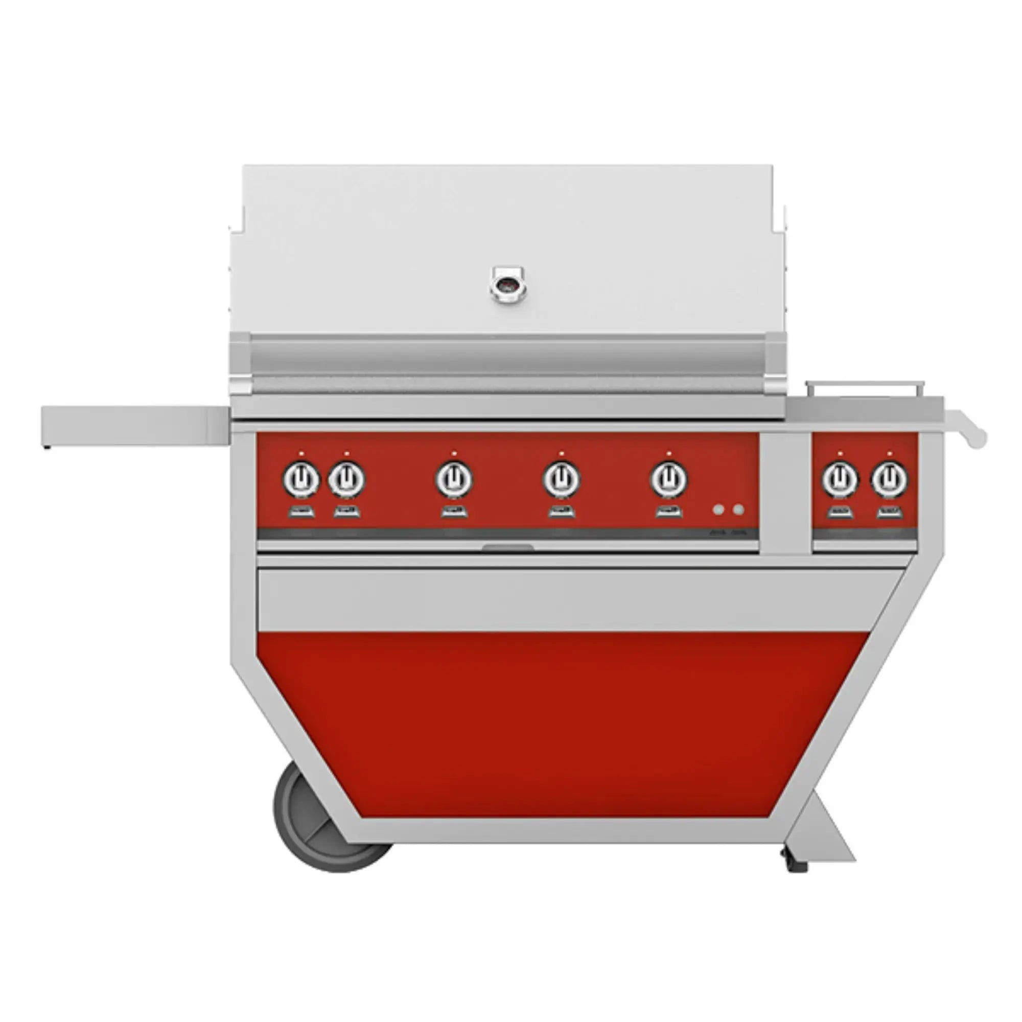 Hestan 42-Inch Freestanding Gas Grill w/ Sear on Deluxe Cart with Double Side Burner – GMBR42CX2 Hestan