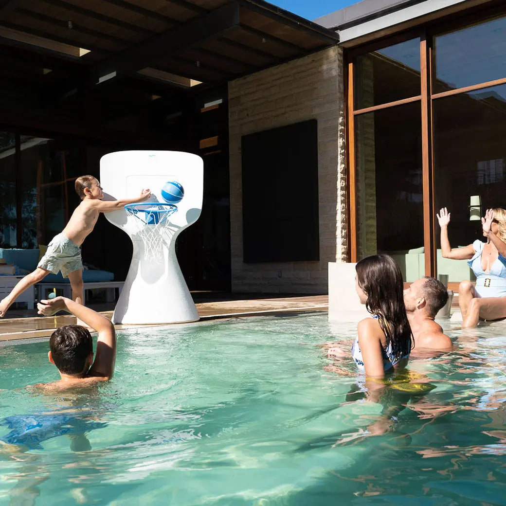 Ledge Lounger Hoopstr Resin Pool Basketball Hoop - view 3