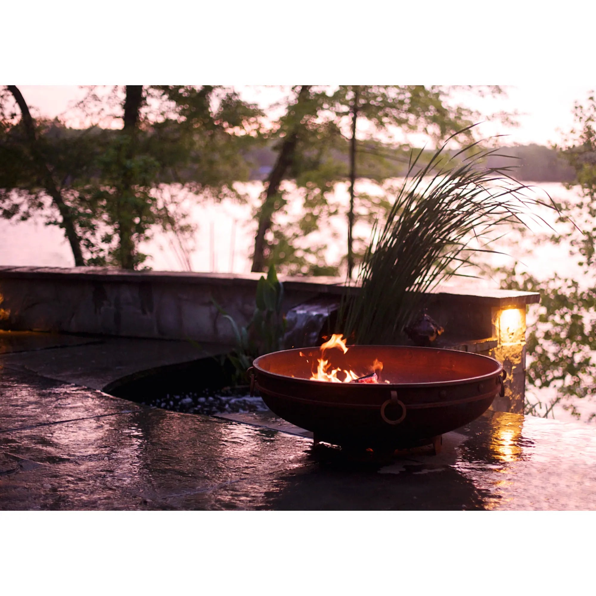 Emperor 37″ Round Wood Burning Fire Pit – Carbon Steel by Fire Pit Art Fire Pit Art
