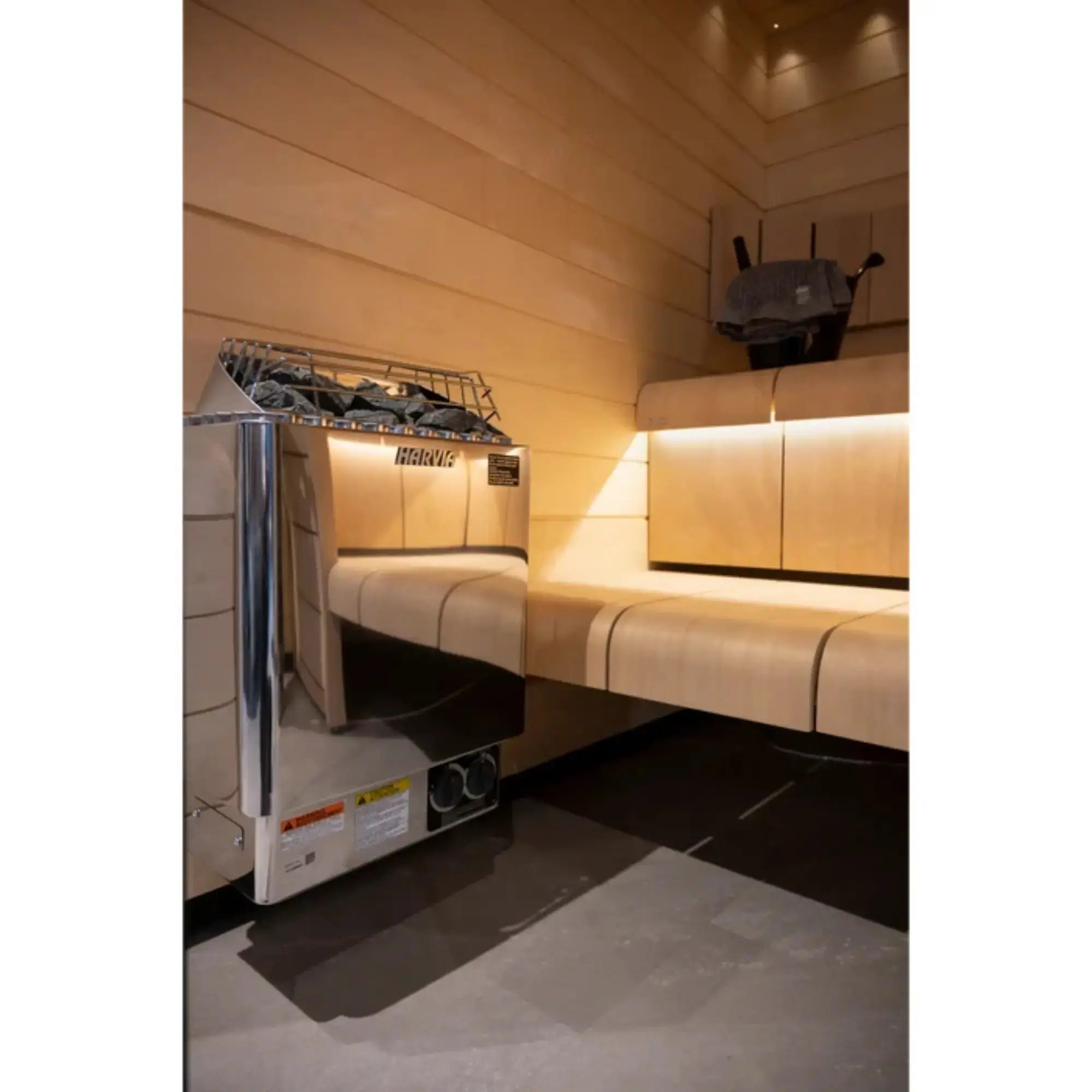 Harvia KIP80B 8 kW Electric Sauna Heater with Built-In Controls Harvia