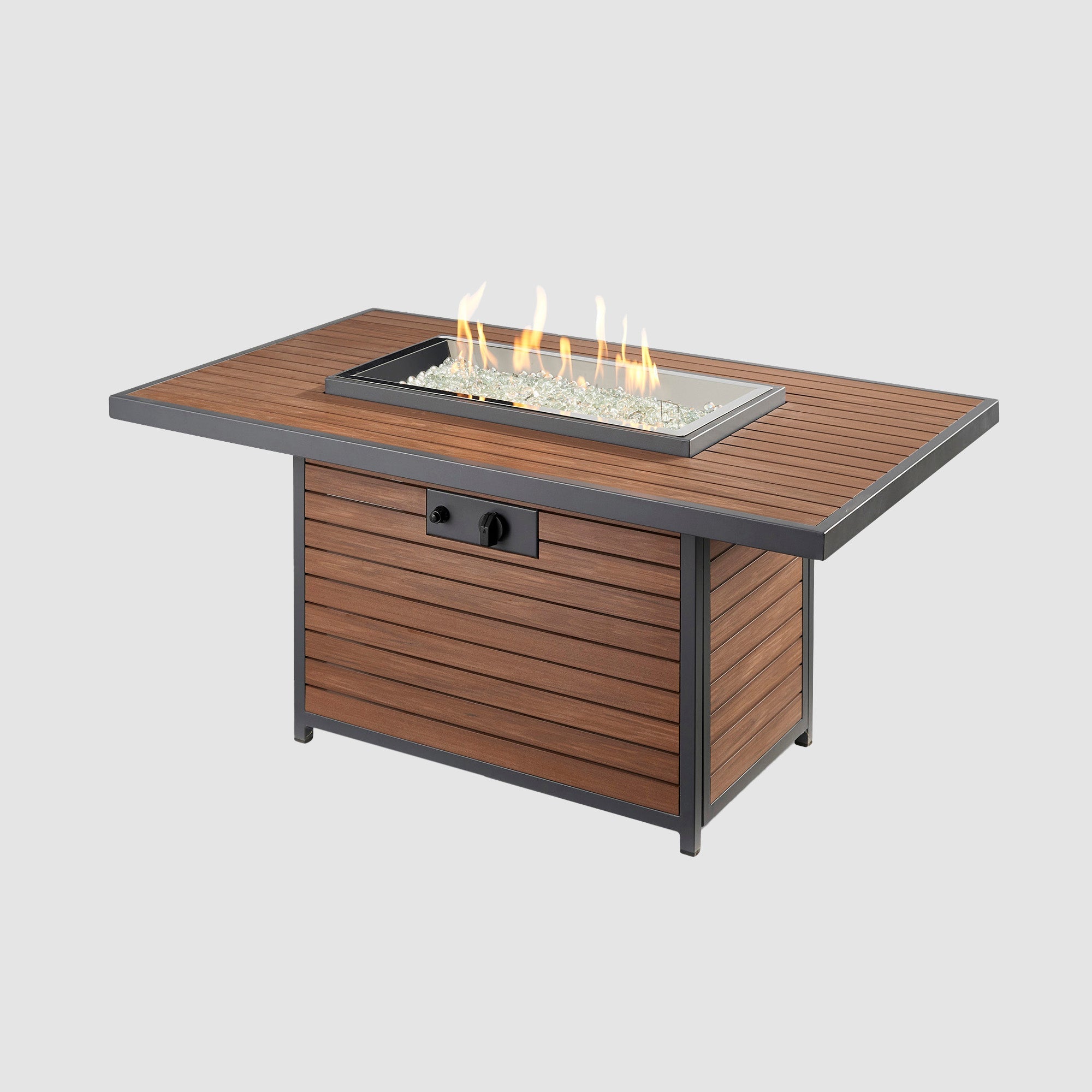 Kenwood & Brooks 50″ Rectangular Chat Height Gas Fire Table – The Outdoor GreatRoom Company