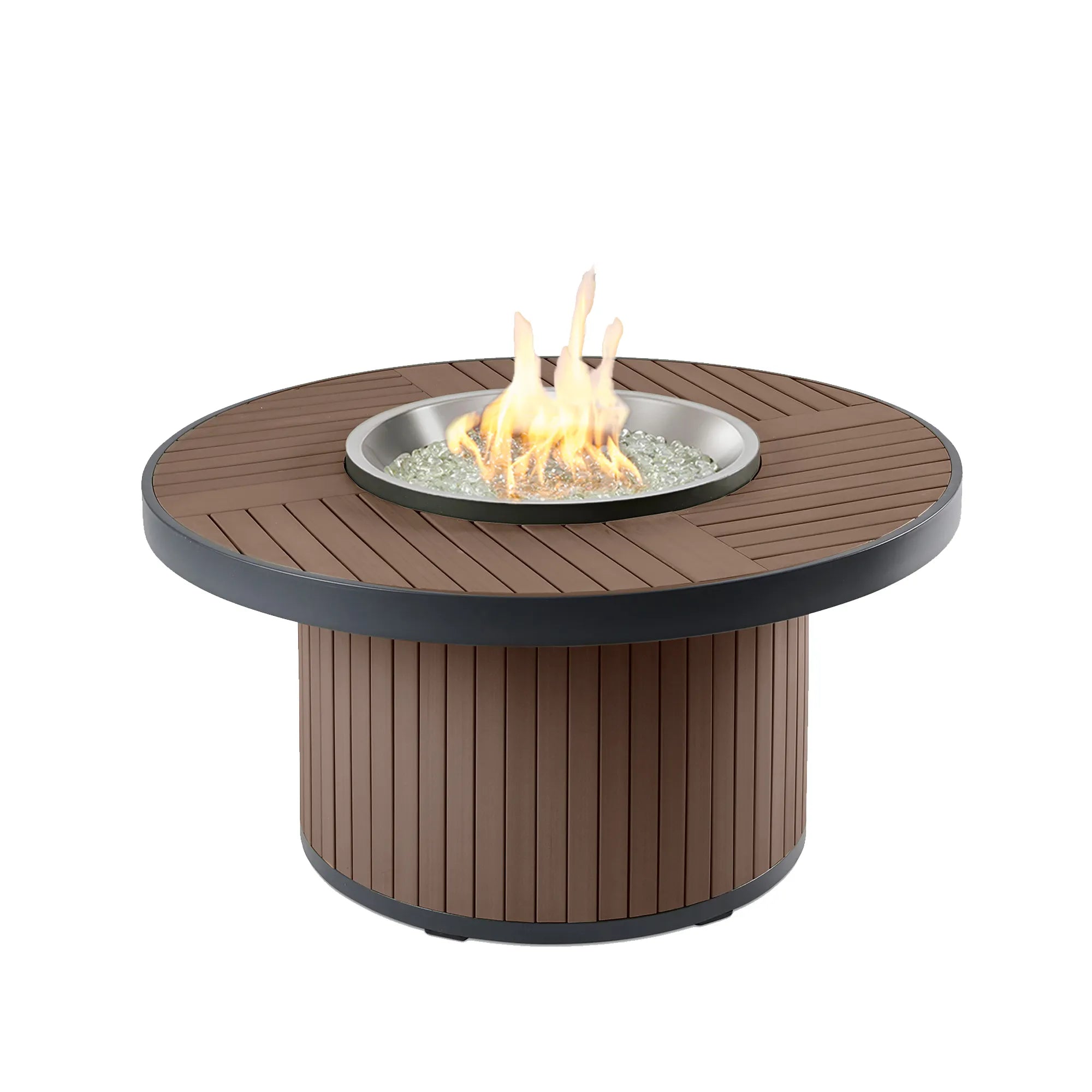 Kenwood & Brooks 42″ Round Dining Height Gas Fire Table – The Outdoor GreatRoom Company