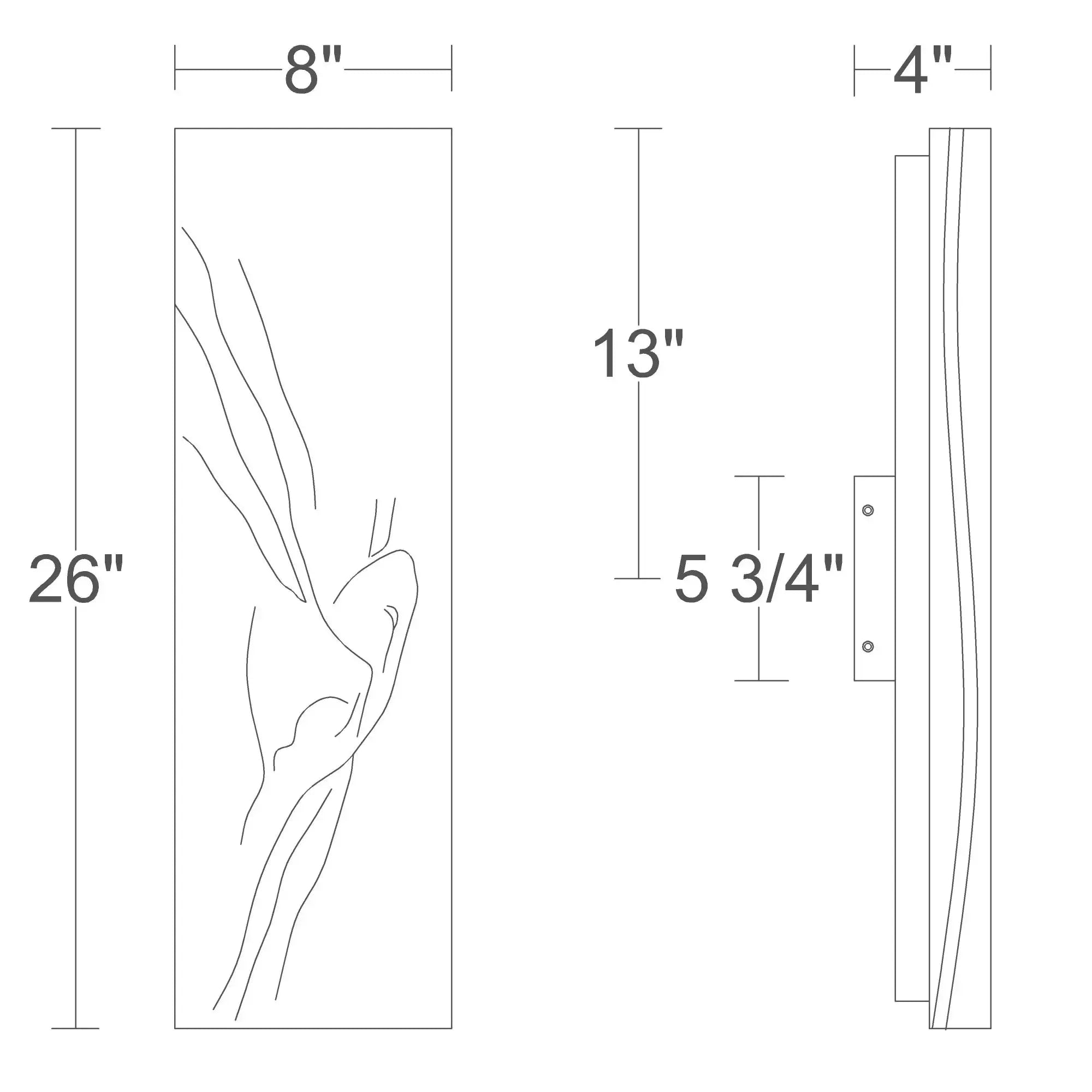 Alteck Chisel 26-Inch Painted Washed Brass 5-CCT LED Outdoor Wall Light - Wet Rated - AW0160-5CCT-W-PWB Alteck