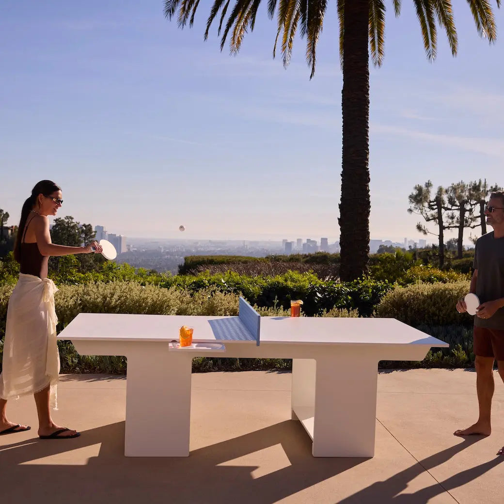Ledge Lounger Table Tennis Set Resin Outdoor Ping Pong Table - view 2