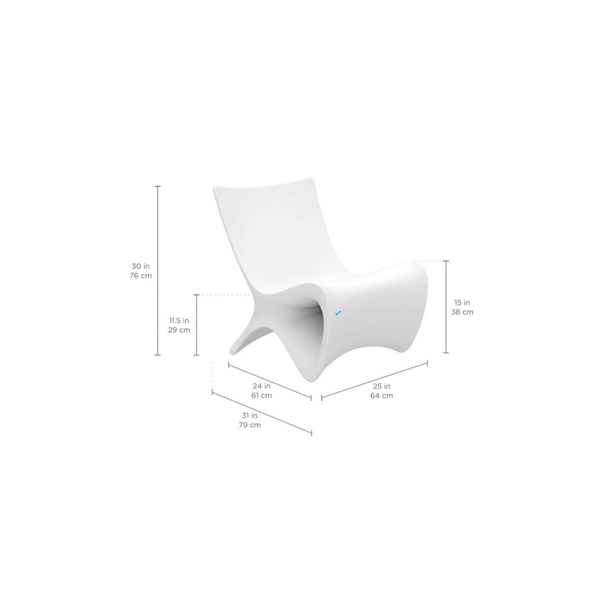 Ledge Lounger Autograph Chair Resin In-Pool Chair - view 11