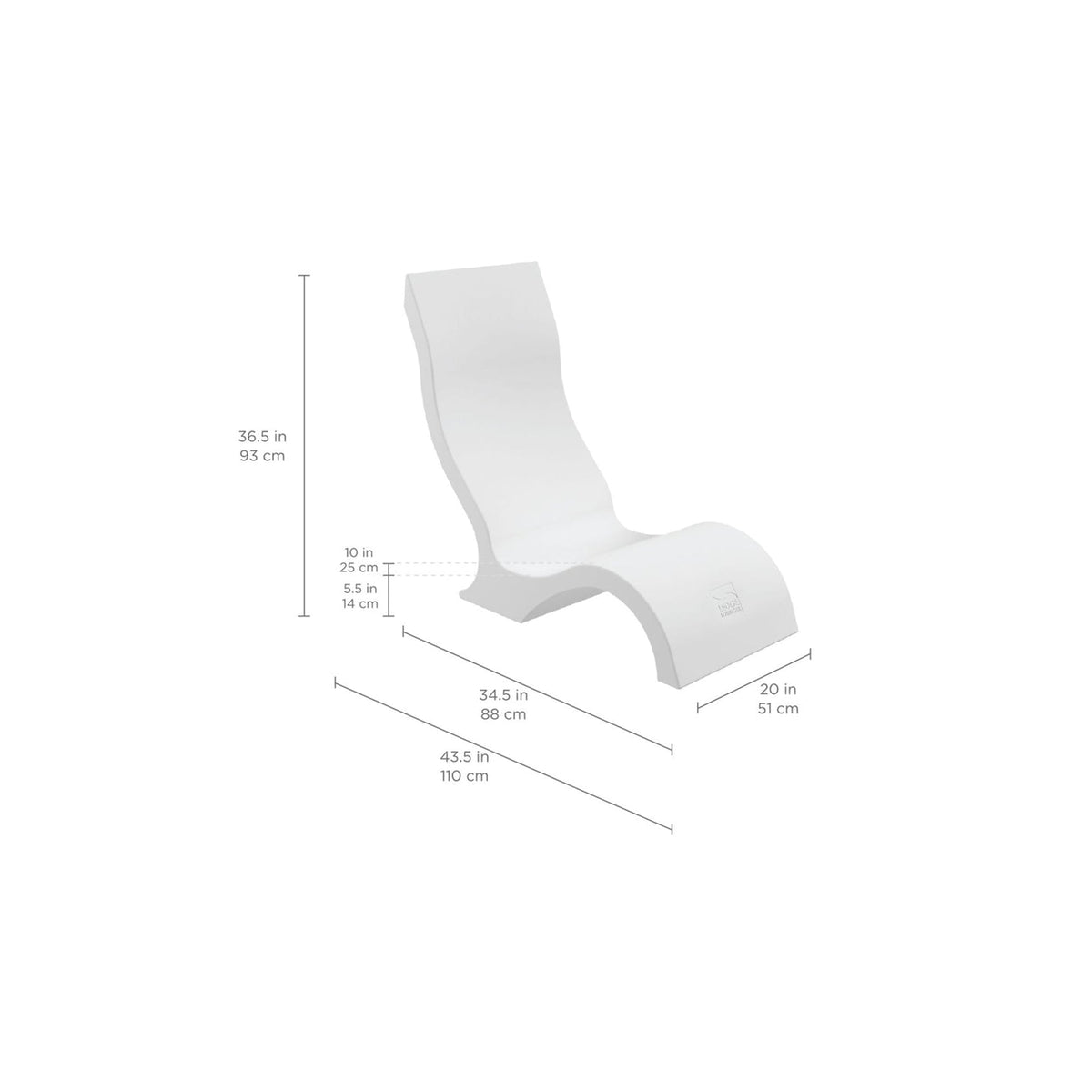 Ledge Lounger Signature Chair Resin In-Pool Chair - view 9
