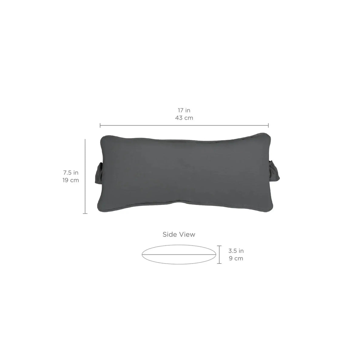 Ledge Lounger Signature Chaise Headrest Pillow Outdoor Fabric - view 8