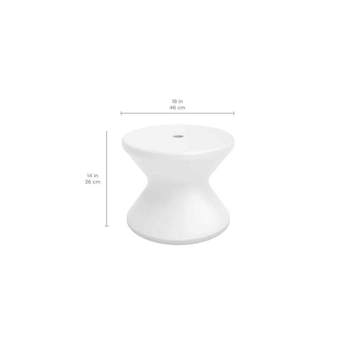Ledge Lounger Signature Standard Side Table 18" Resin In-Pool Side Table - view 10