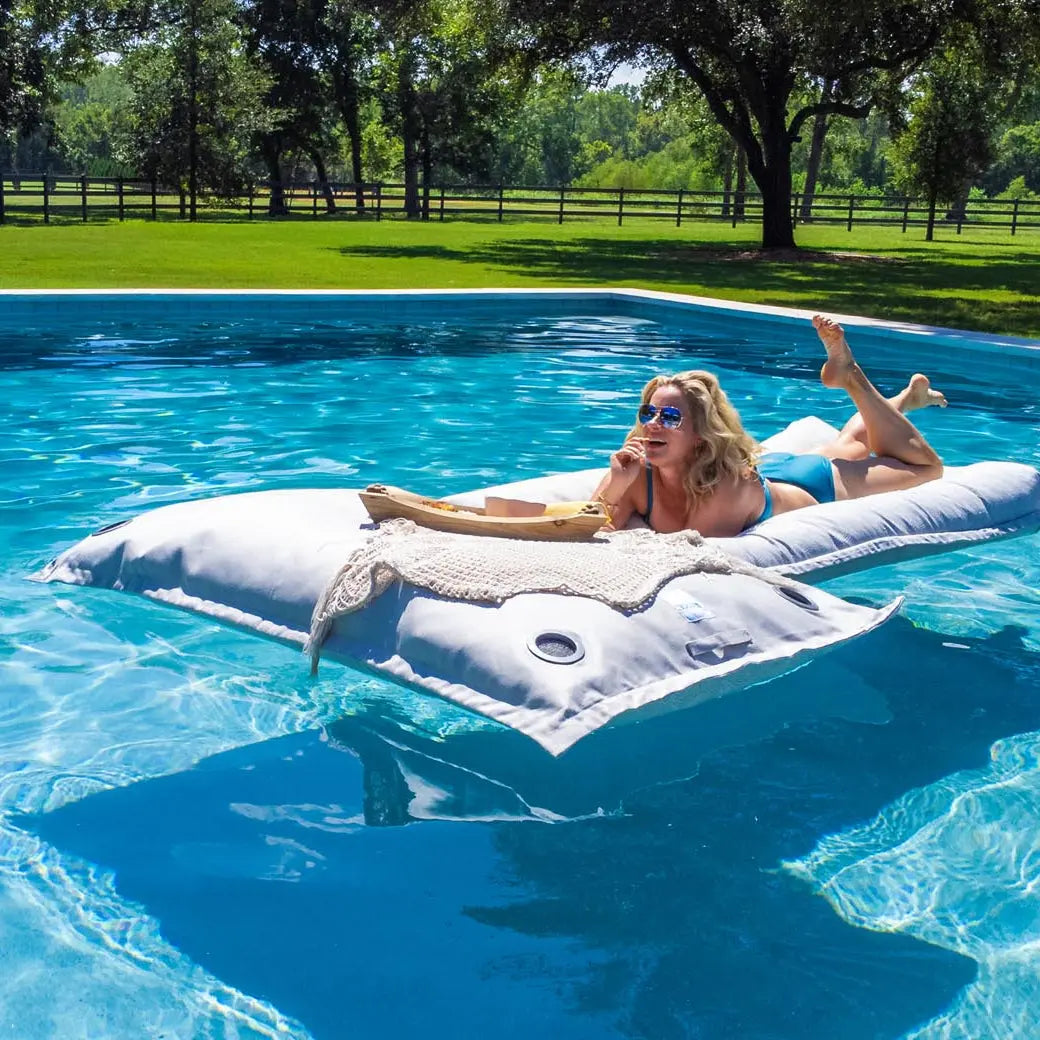 Ledge Lounger Laze Pillow Floating Bean Bag Pool Float - view 6