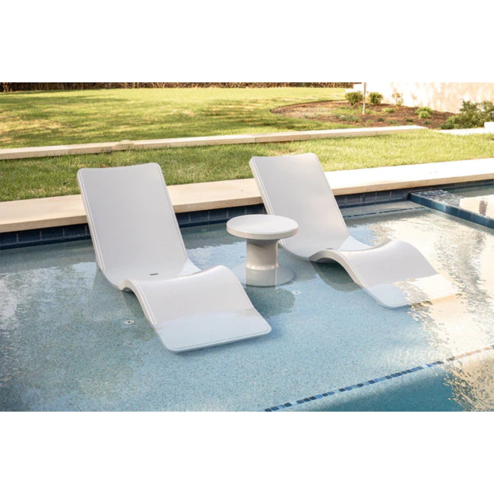 Line Chaise Lounge | Luxury In-Pool Chaise for Sun Shelves — Tupelo Goods Tupelo Goods