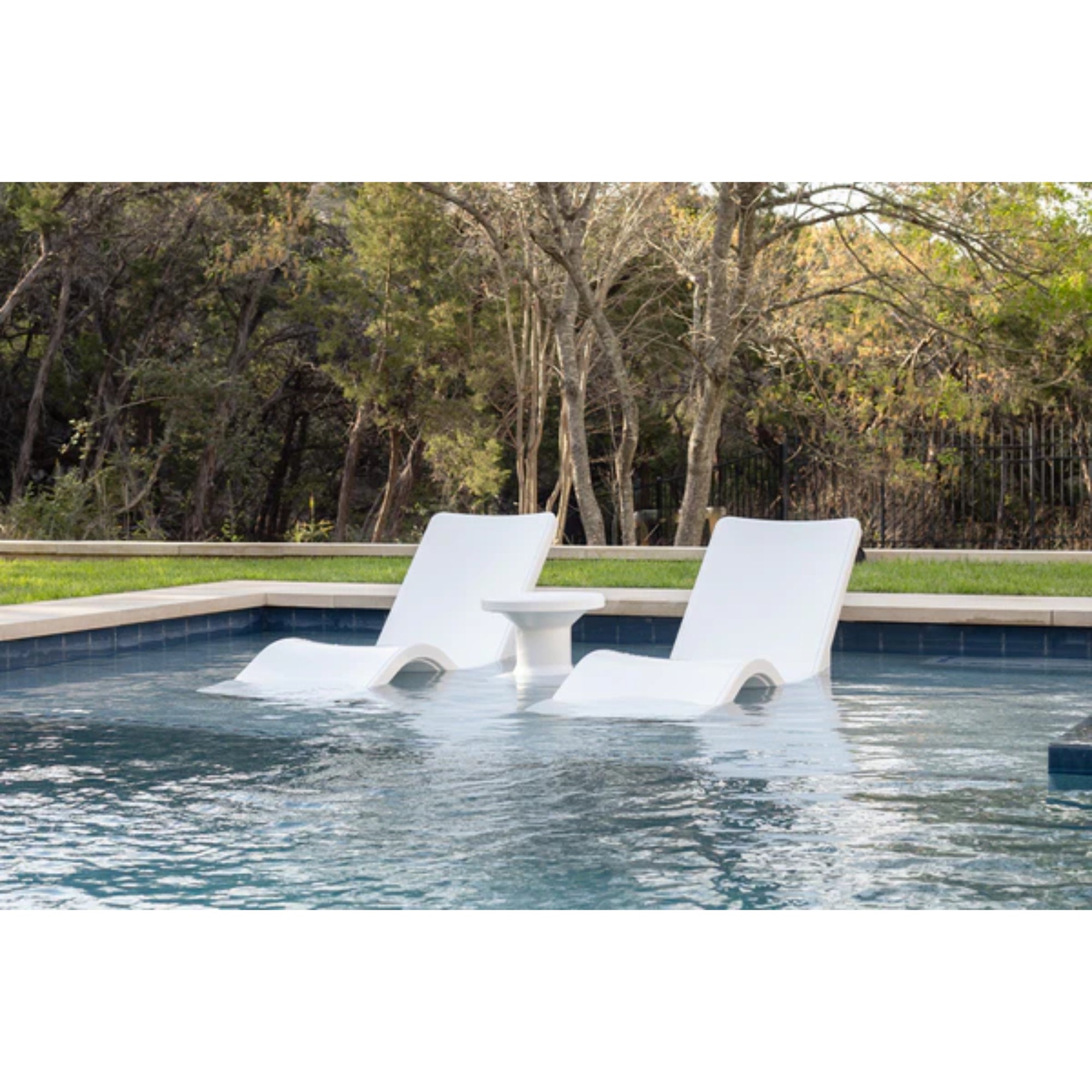 Line Chaise Lounge | Luxury In-Pool Chaise for Sun Shelves — Tupelo Goods Tupelo Goods