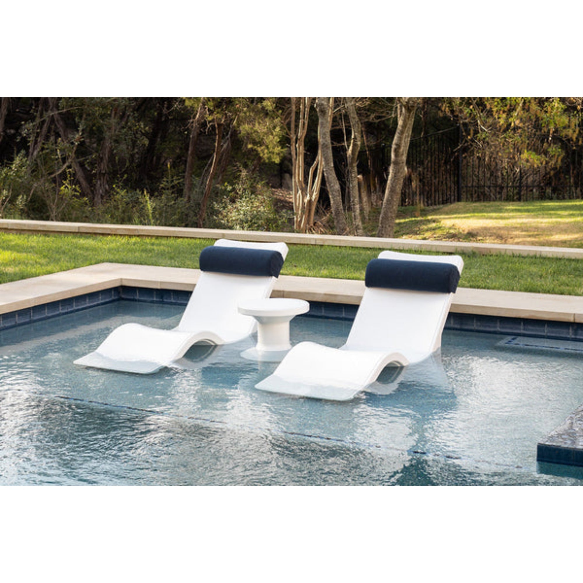 Line Chaise Lounge | Luxury In-Pool Chaise for Sun Shelves — Tupelo Goods Tupelo Goods
