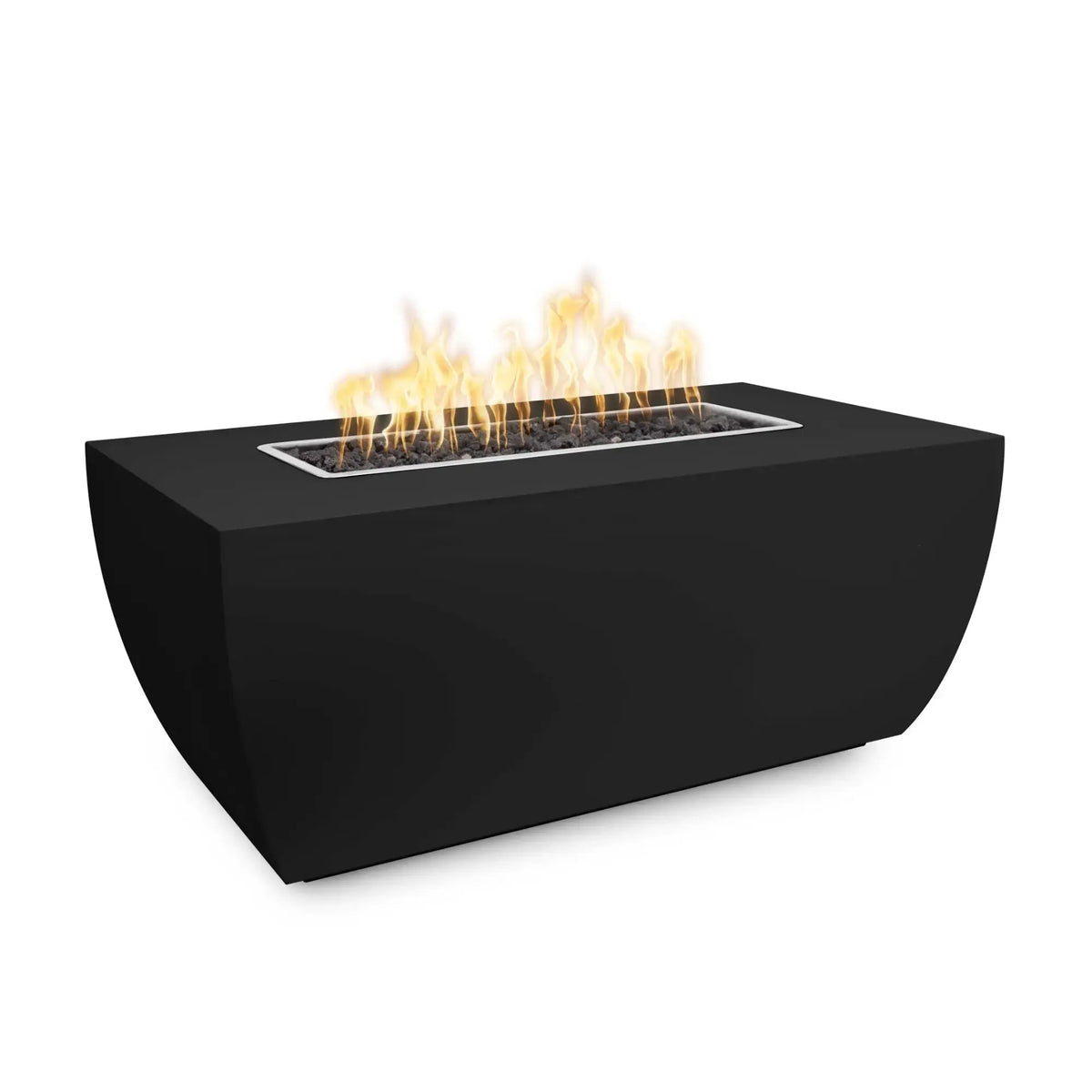 Linear Avalon 72" Rectangular Steel Gas Fire Pit – 24" Tall – The Outdoor Plus The Outdoor Plus