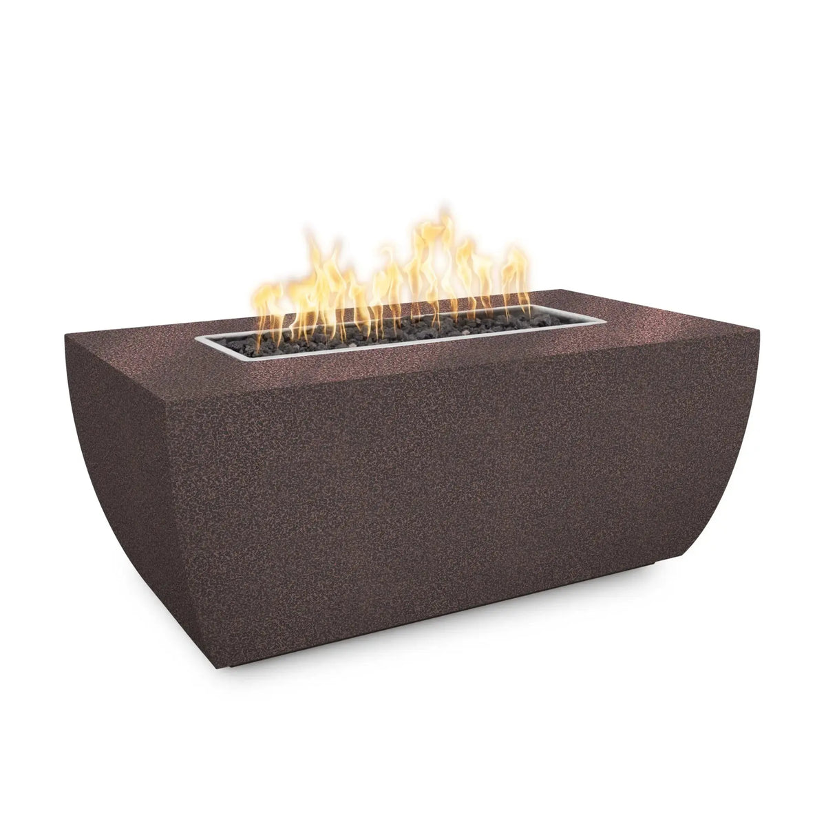 Linear Avalon 72" Rectangular Steel Gas Fire Pit – 24" Tall – The Outdoor Plus The Outdoor Plus