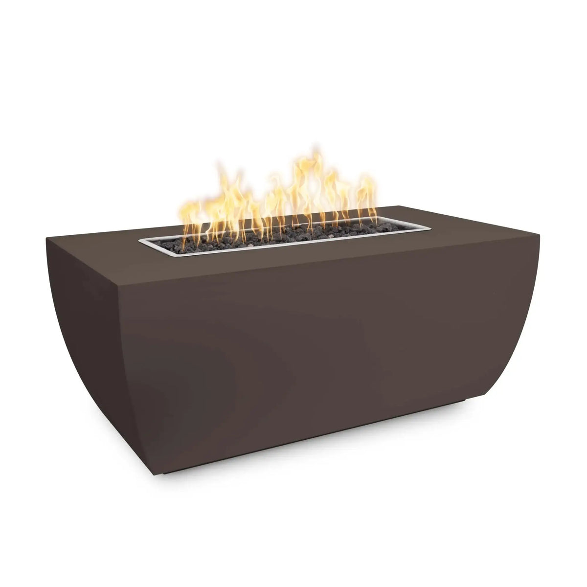 Linear Avalon 72" Rectangular Steel Gas Fire Pit – 24" Tall – The Outdoor Plus The Outdoor Plus