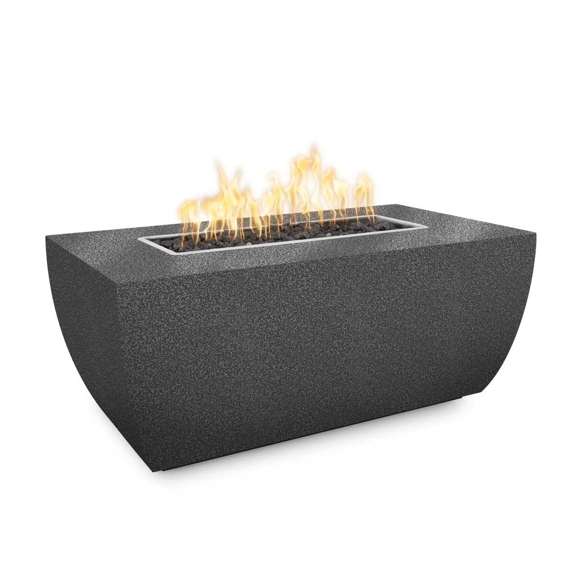 Linear Avalon 72" Rectangular Steel Gas Fire Pit – 24" Tall – The Outdoor Plus The Outdoor Plus