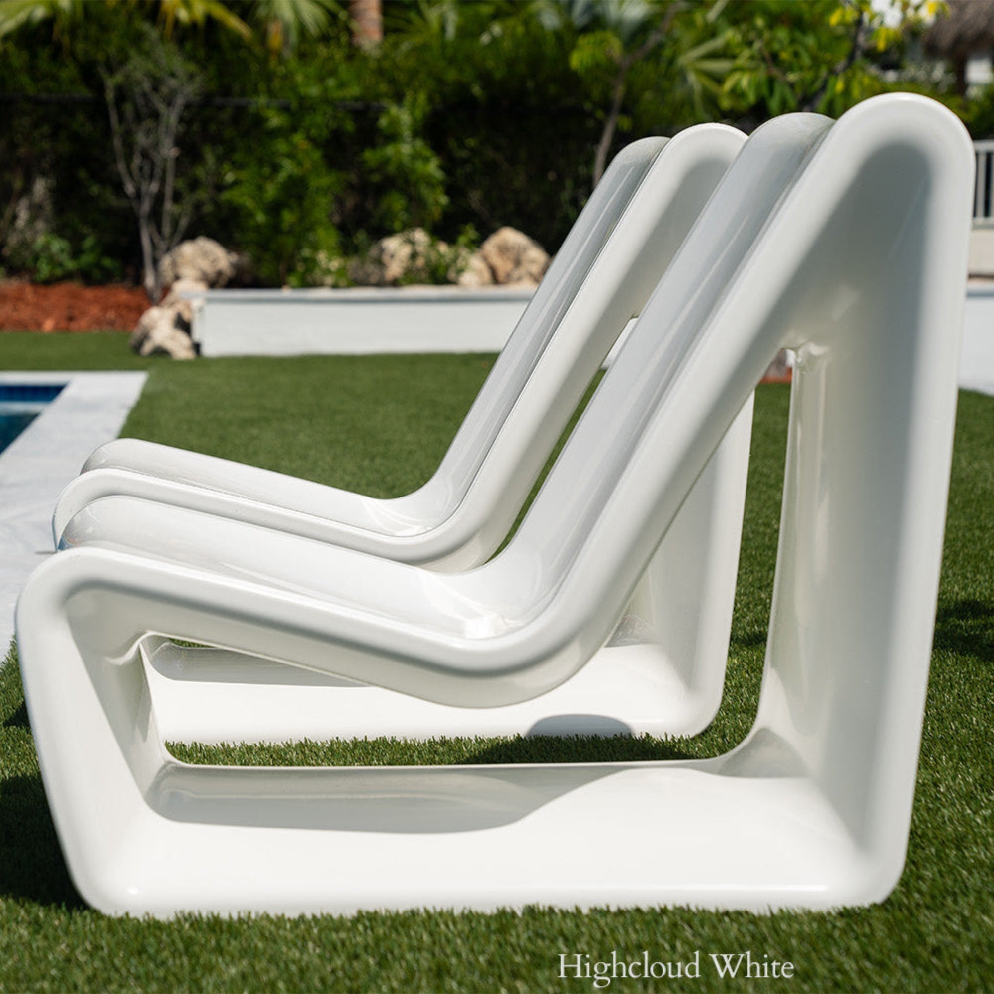 Loop Lounge Chair | Modern In-Pool Outdoor Lounge Chair — Tupelo Goods Tupelo Goods