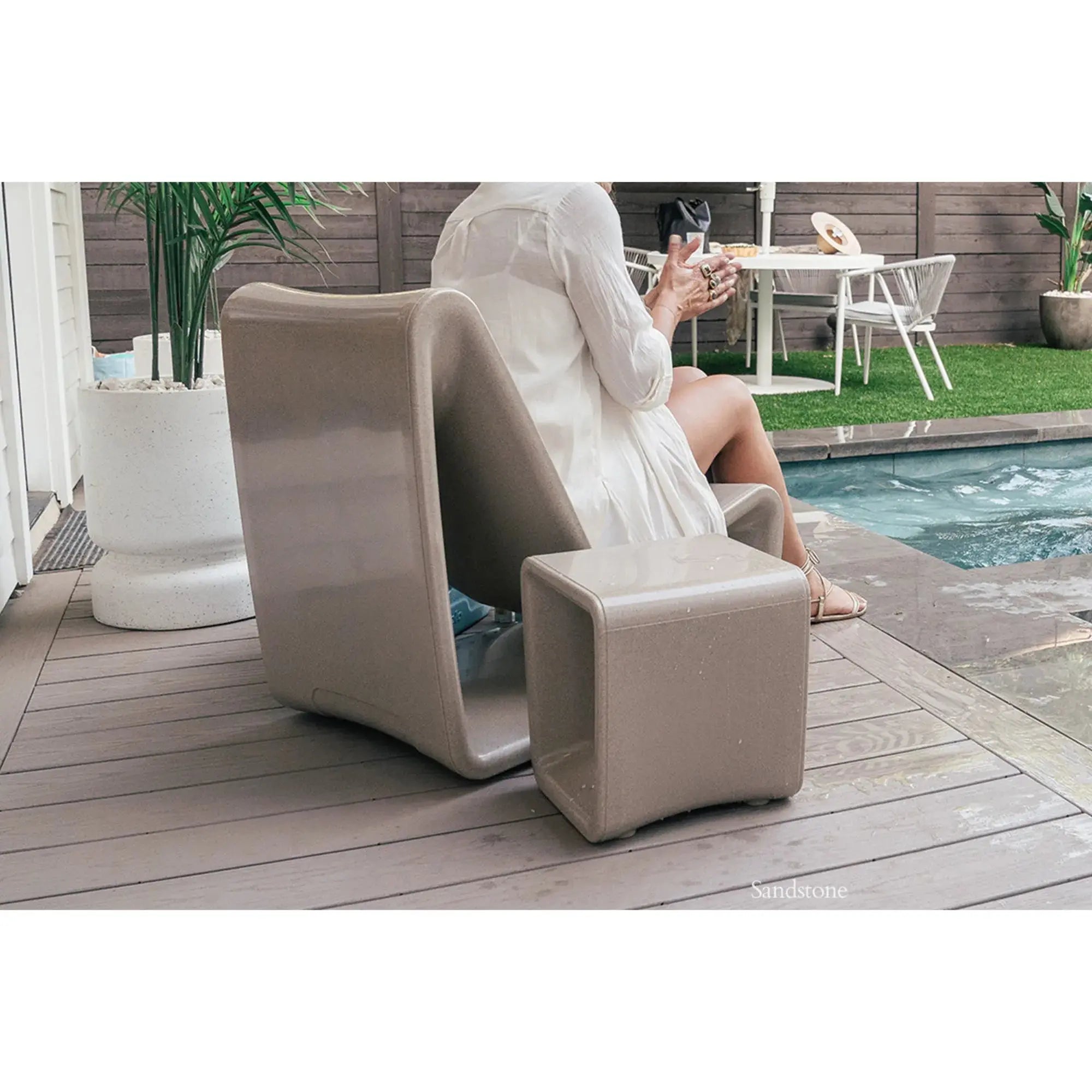 Loop Side Table | Modern Outdoor Side Table — Tupelo Goods Tupelo Goods