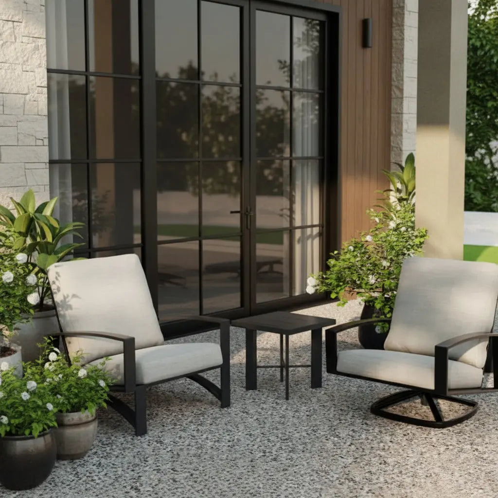 O.W. Lee 20" Square Modern Aluminum Outdoor Side Table — MA-2020ST O.W. Lee