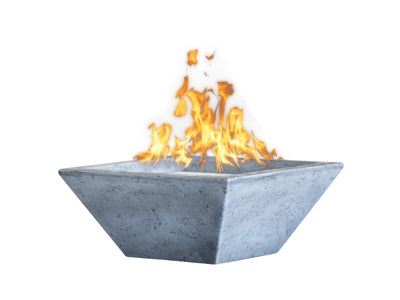 Maya 24" Square Concrete Fire Bowl – The Outdoor Plus