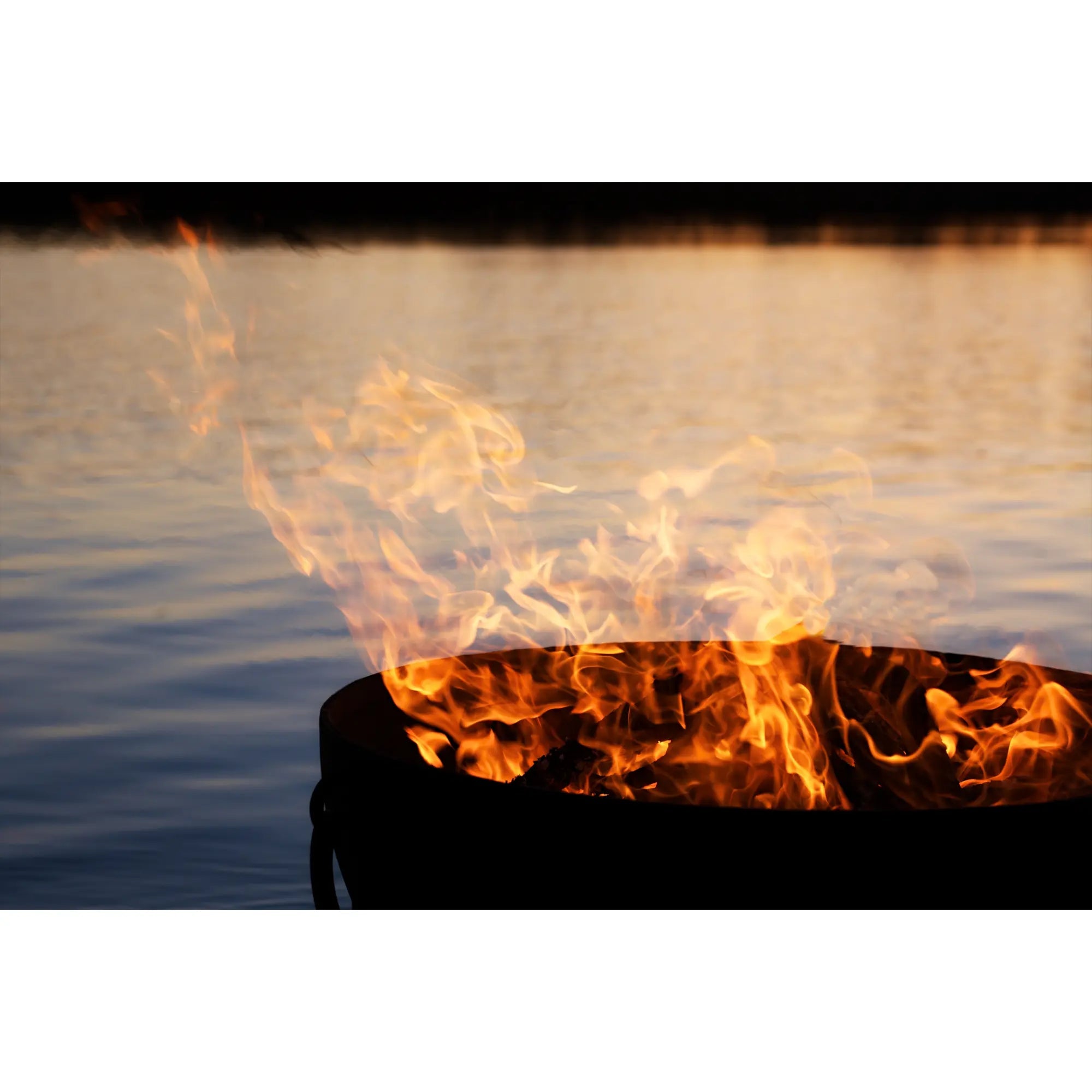Nepal 41″ Round Wood Burning Fire Pit – Carbon Steel by Fire Pit Art Fire Pit Art
